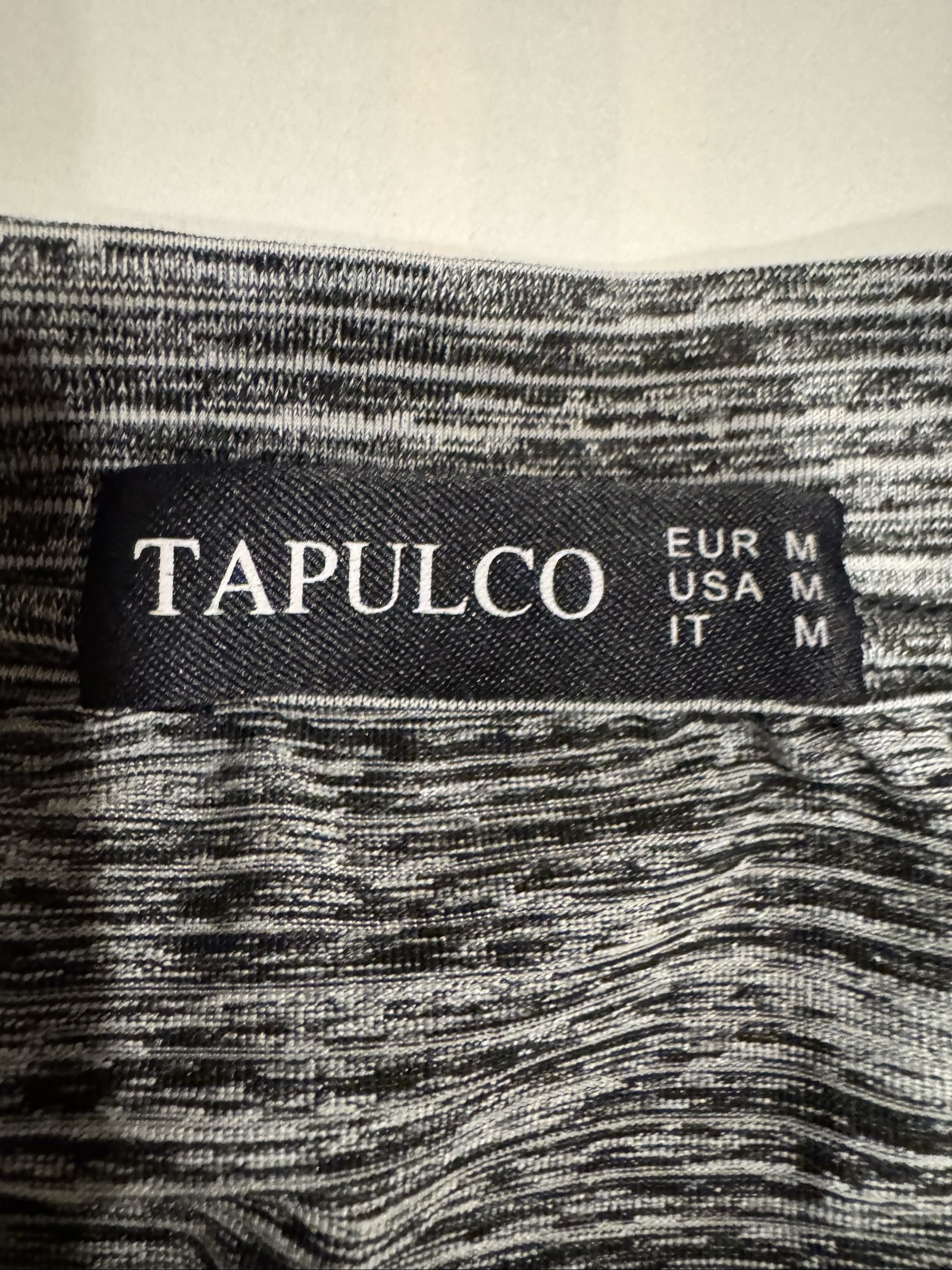 Men’s Tapulco Space Dye Performance Polo Shirt – Gray Black – Medium image 3