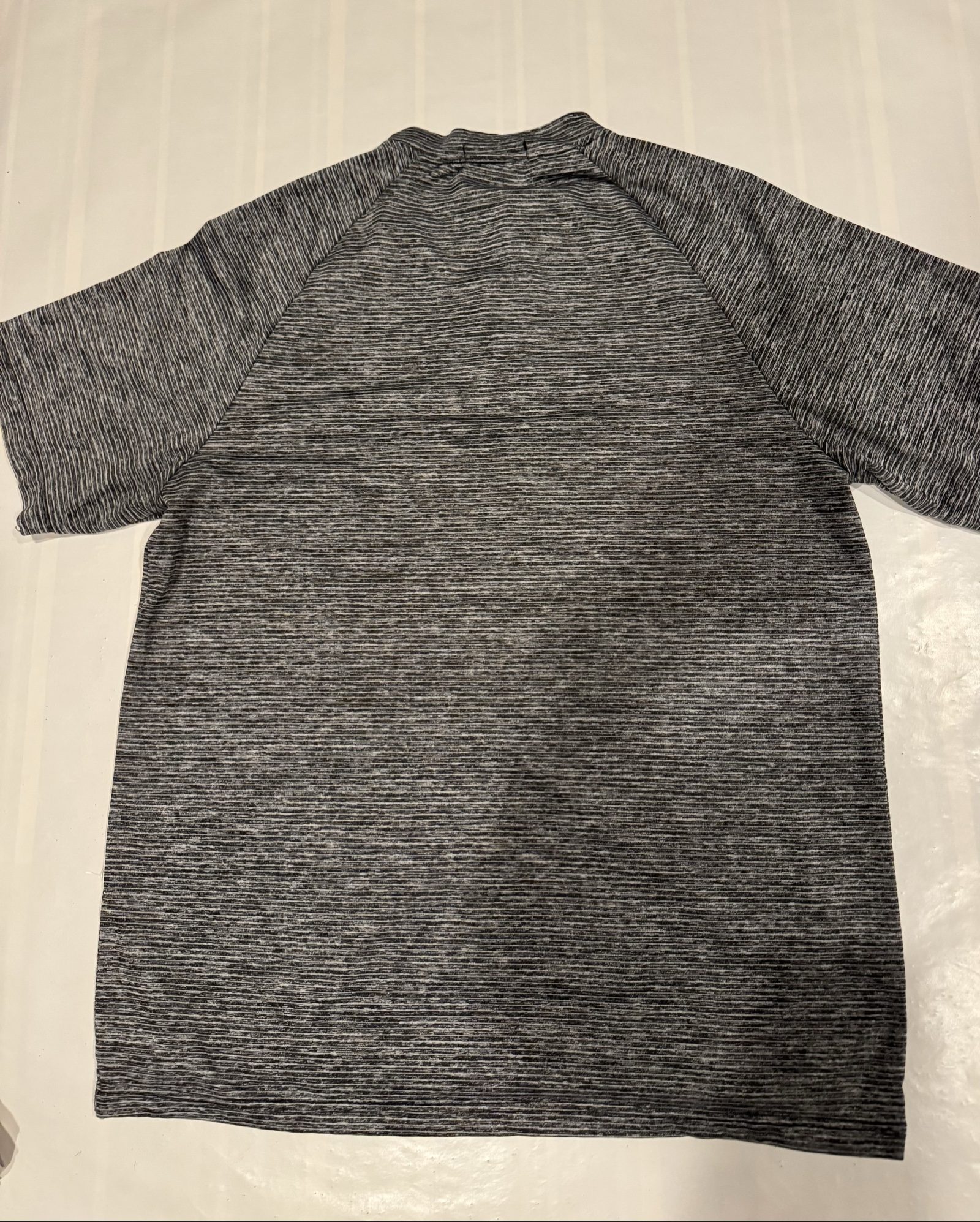 Men’s Tapulco Space Dye Performance Polo Shirt – Gray Black – Medium image 7