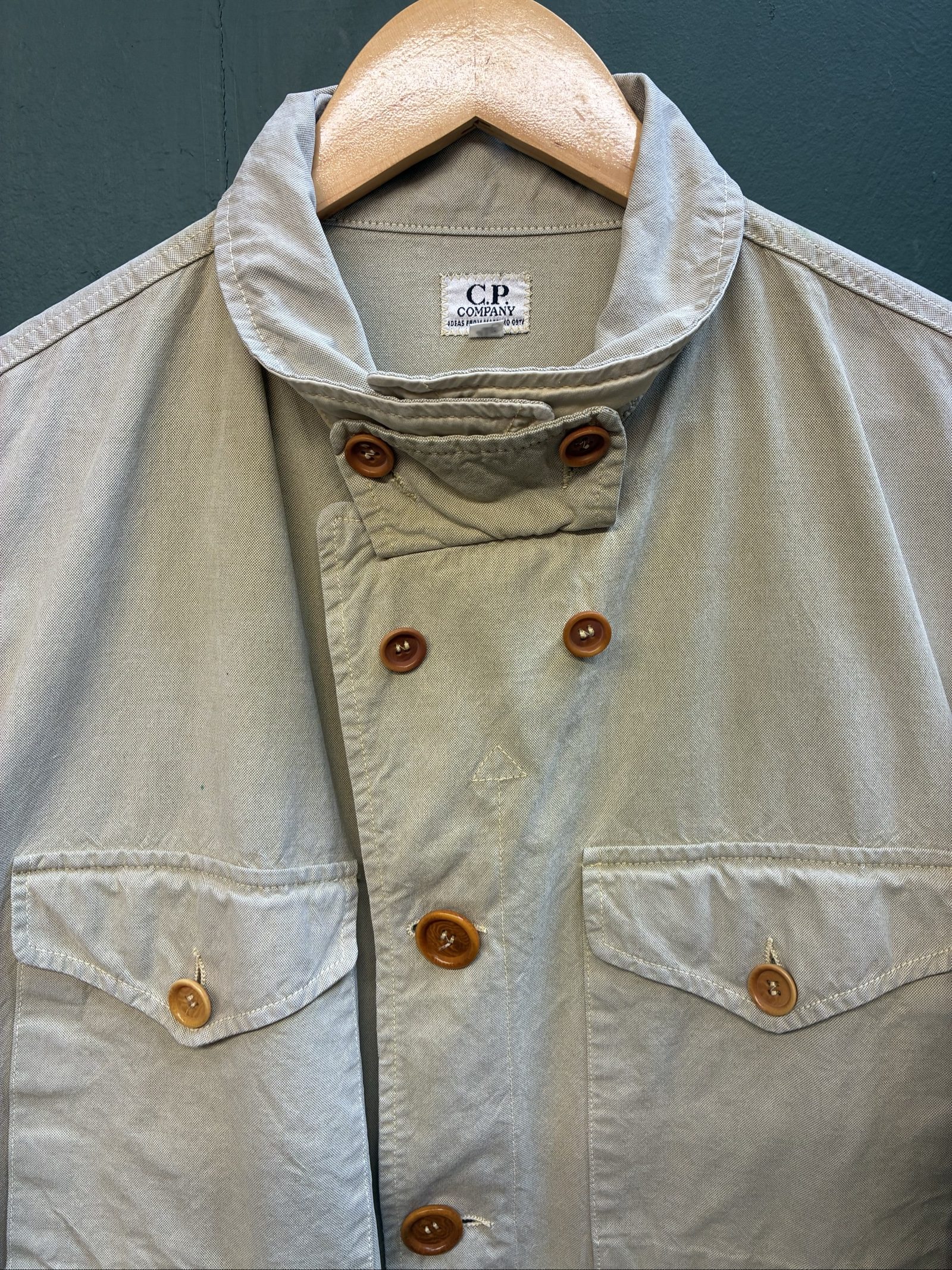 Vintage C.P. Company Beige Cotton Field Jacket Size 46 Men's medium image 3
