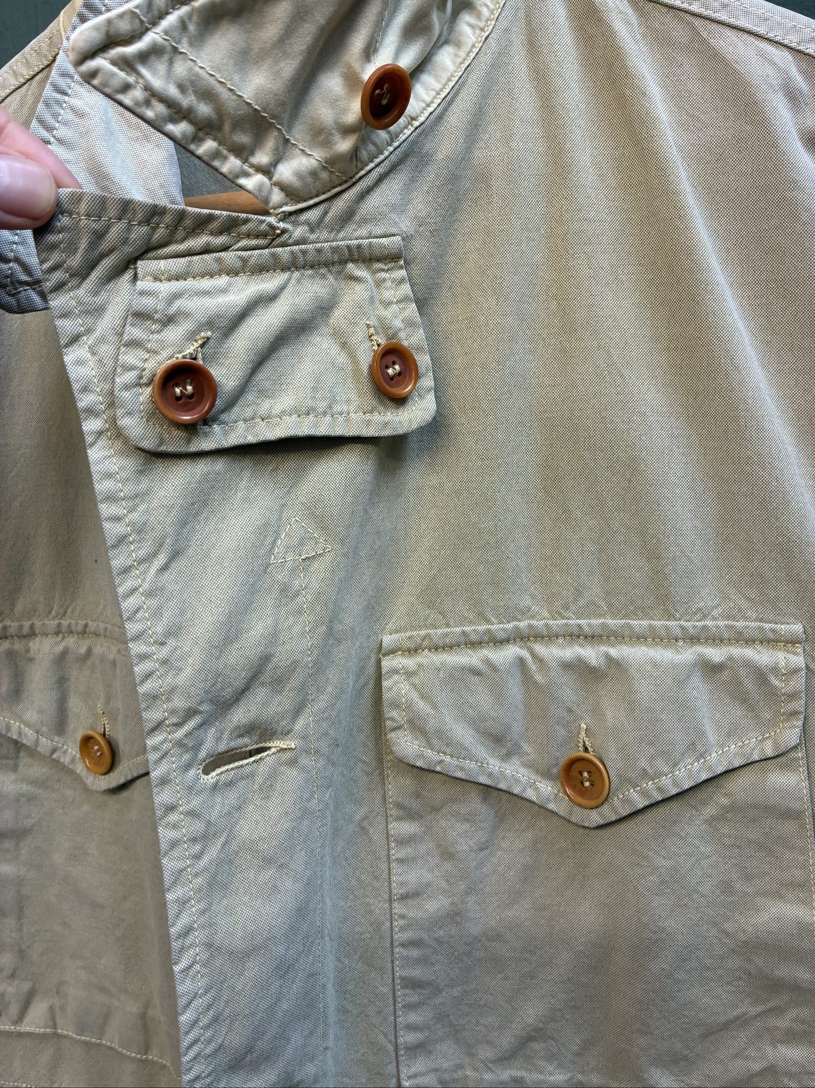 Vintage C.P. Company Beige Cotton Field Jacket Size 46 Men's medium image 10