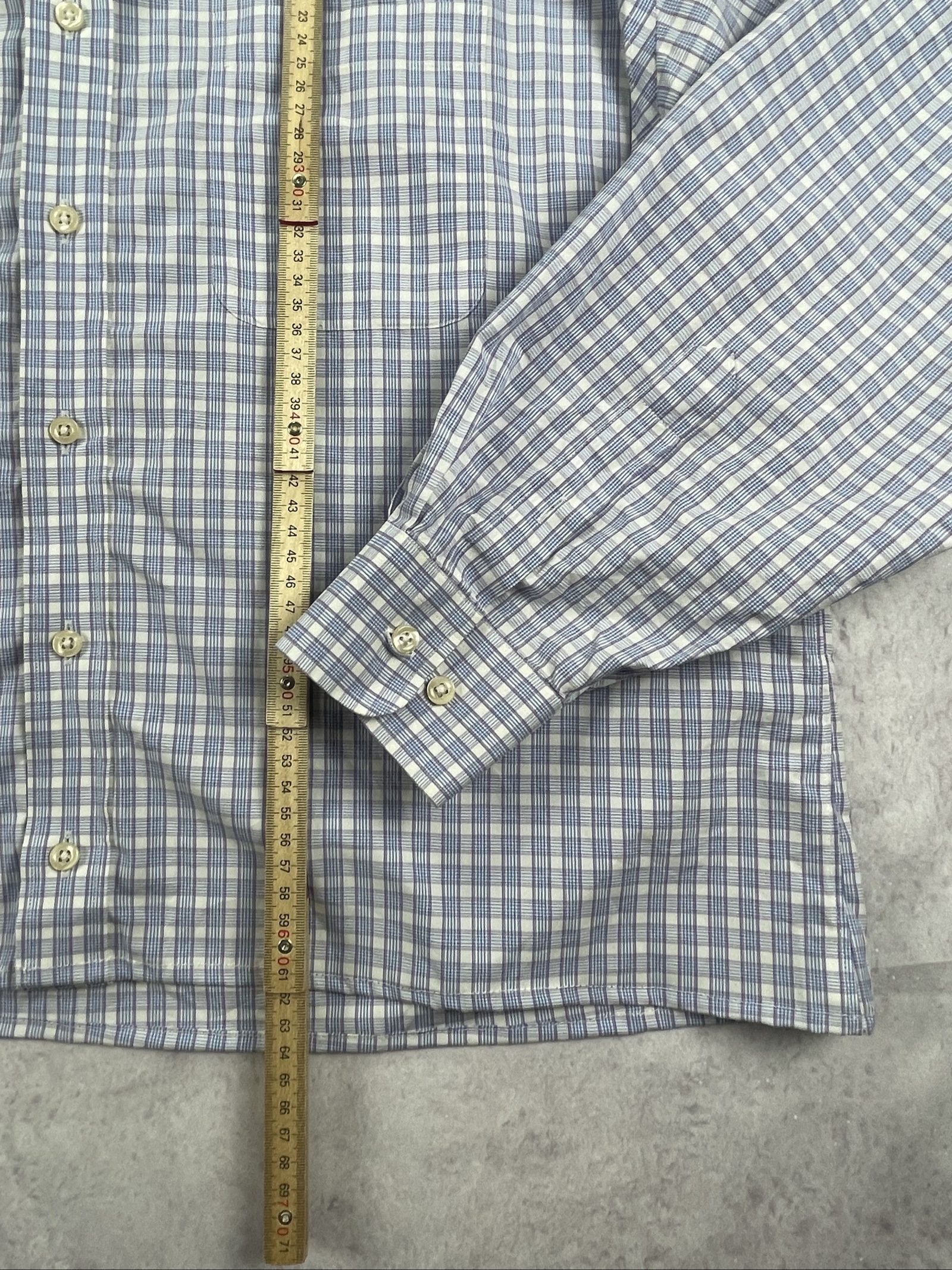 Kirkland Blue & White Check Cotton Shirt Large Men image 8