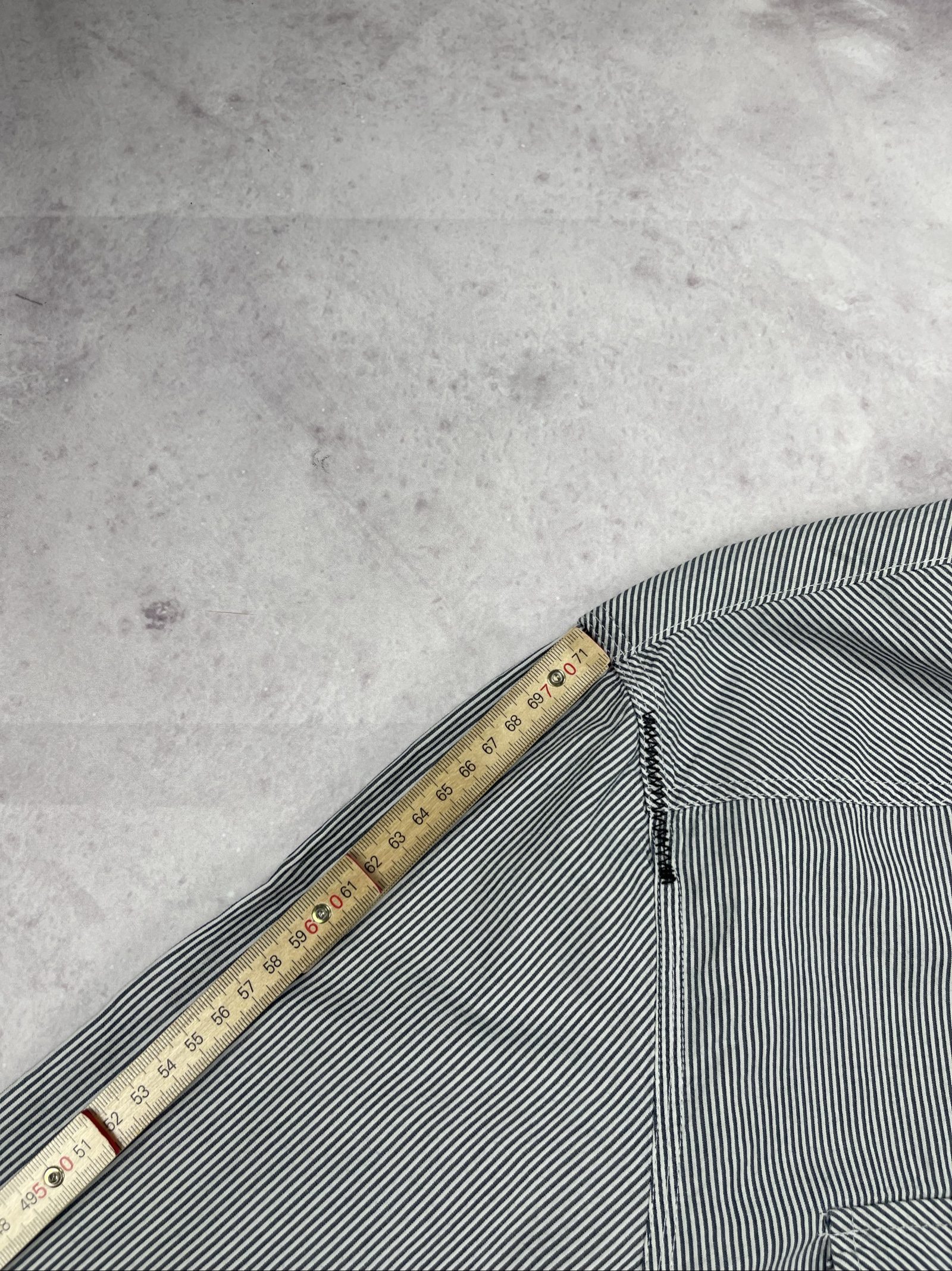 Guess Men Black & White Striped Button Shirt XXL image 9