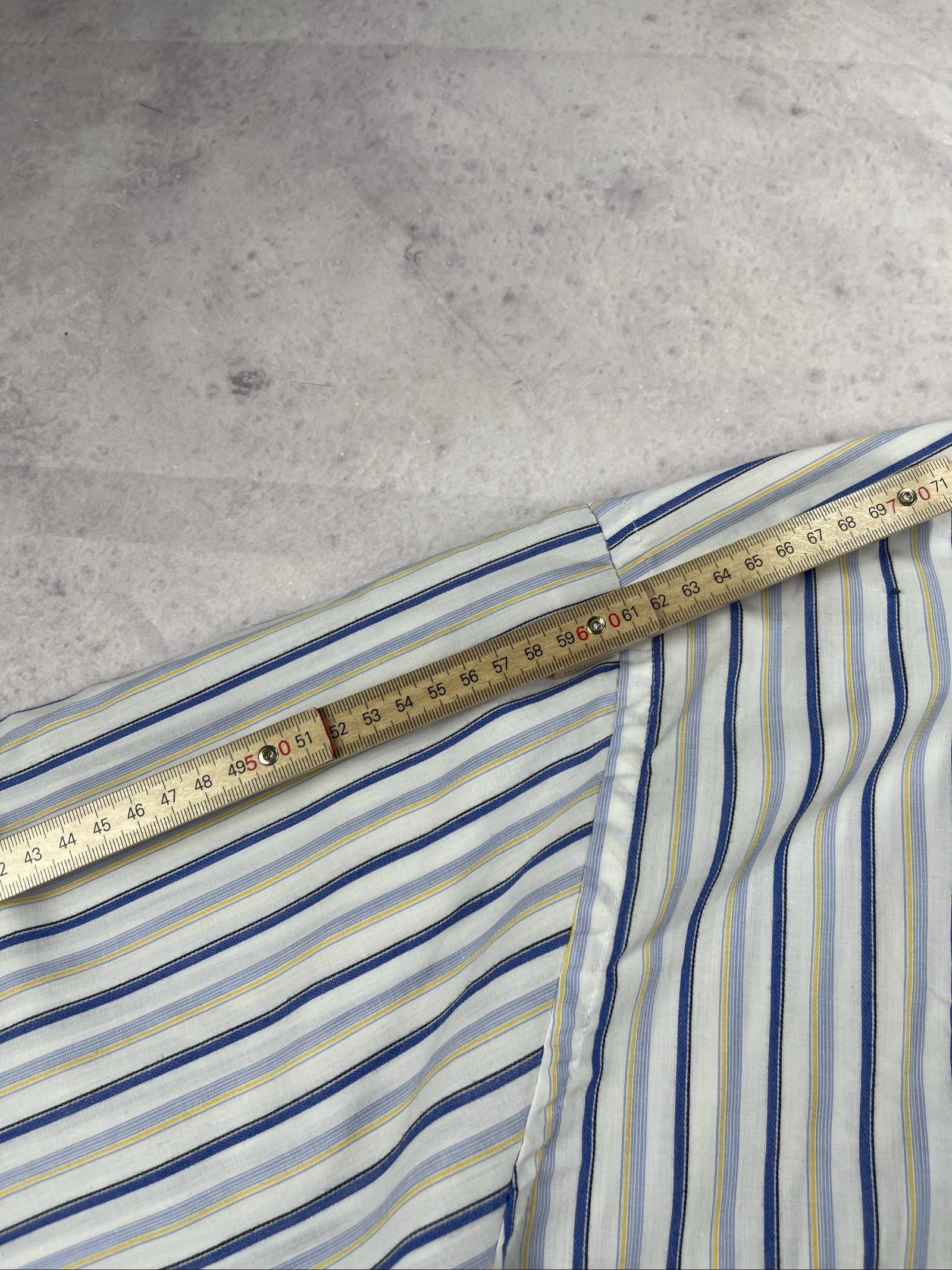 George White, Blue & Beige Striped Button-Up Shirt Large image 8