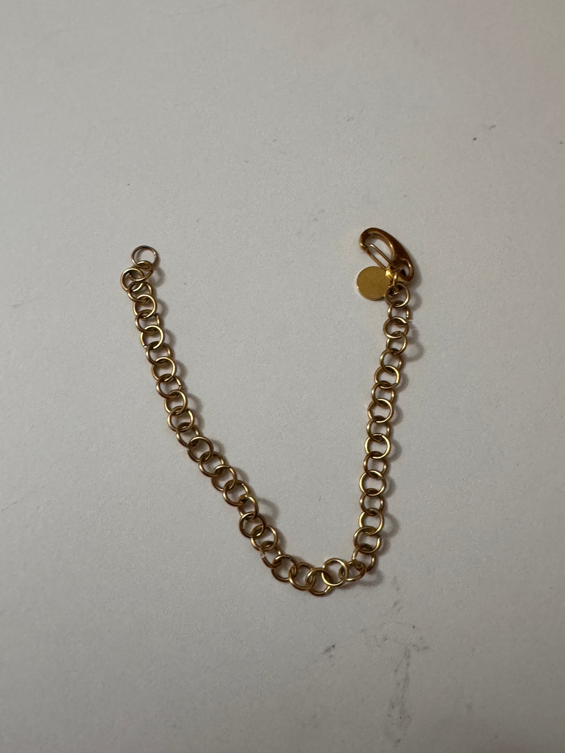 Gold Tone Chain Link Bracelet 16.7 cm Jewel-Ja-8