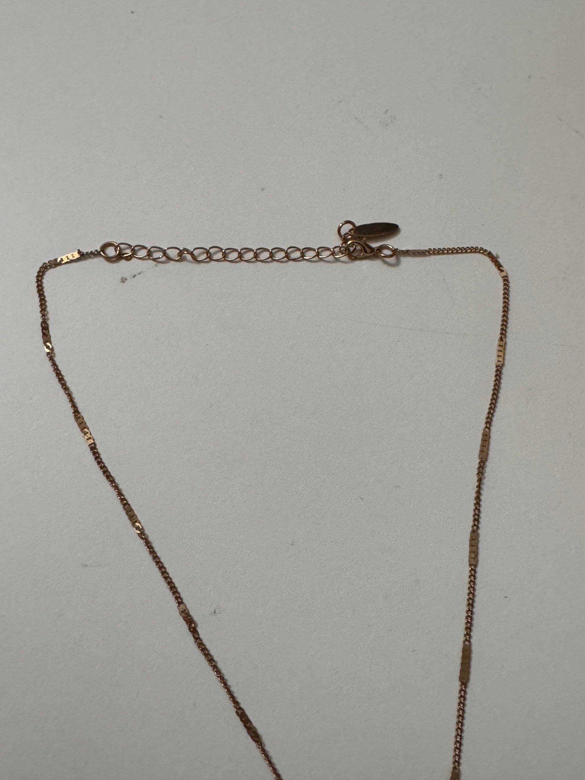 Gold Tone Chain Necklace 22 cm Length Women's Jewel-Ja-8 image 3