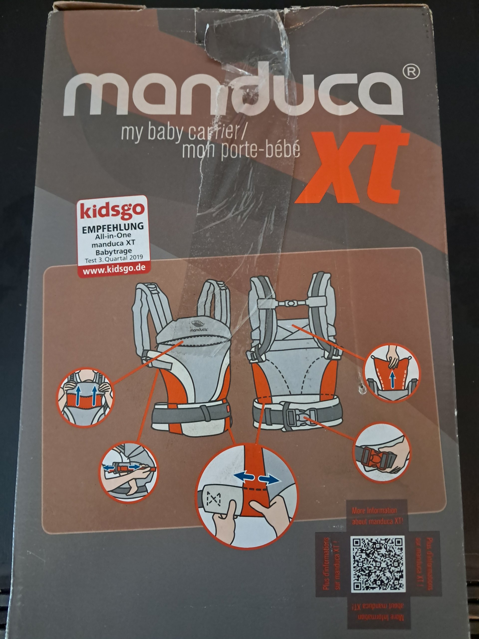 Manduca XT Ergonomische Draagzak – Black image 3