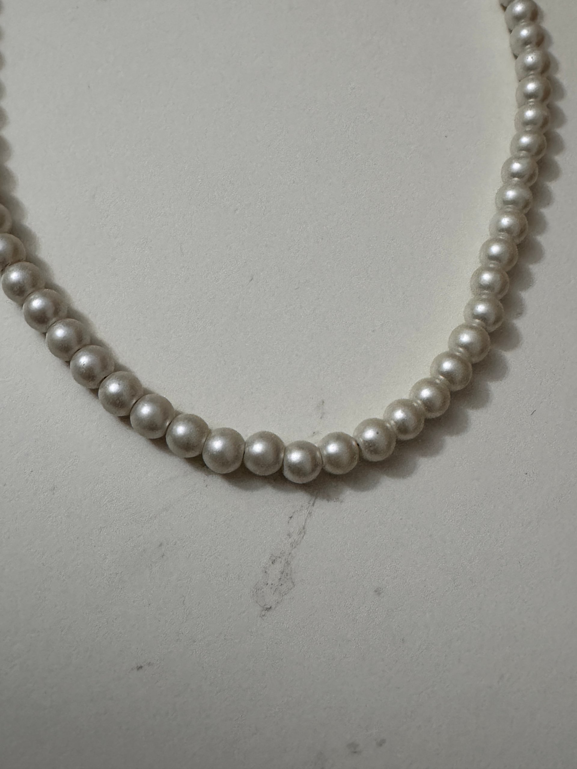 Unbranded White Faux Pearl Necklace 45 cm Jewel-Ja-8 image 2