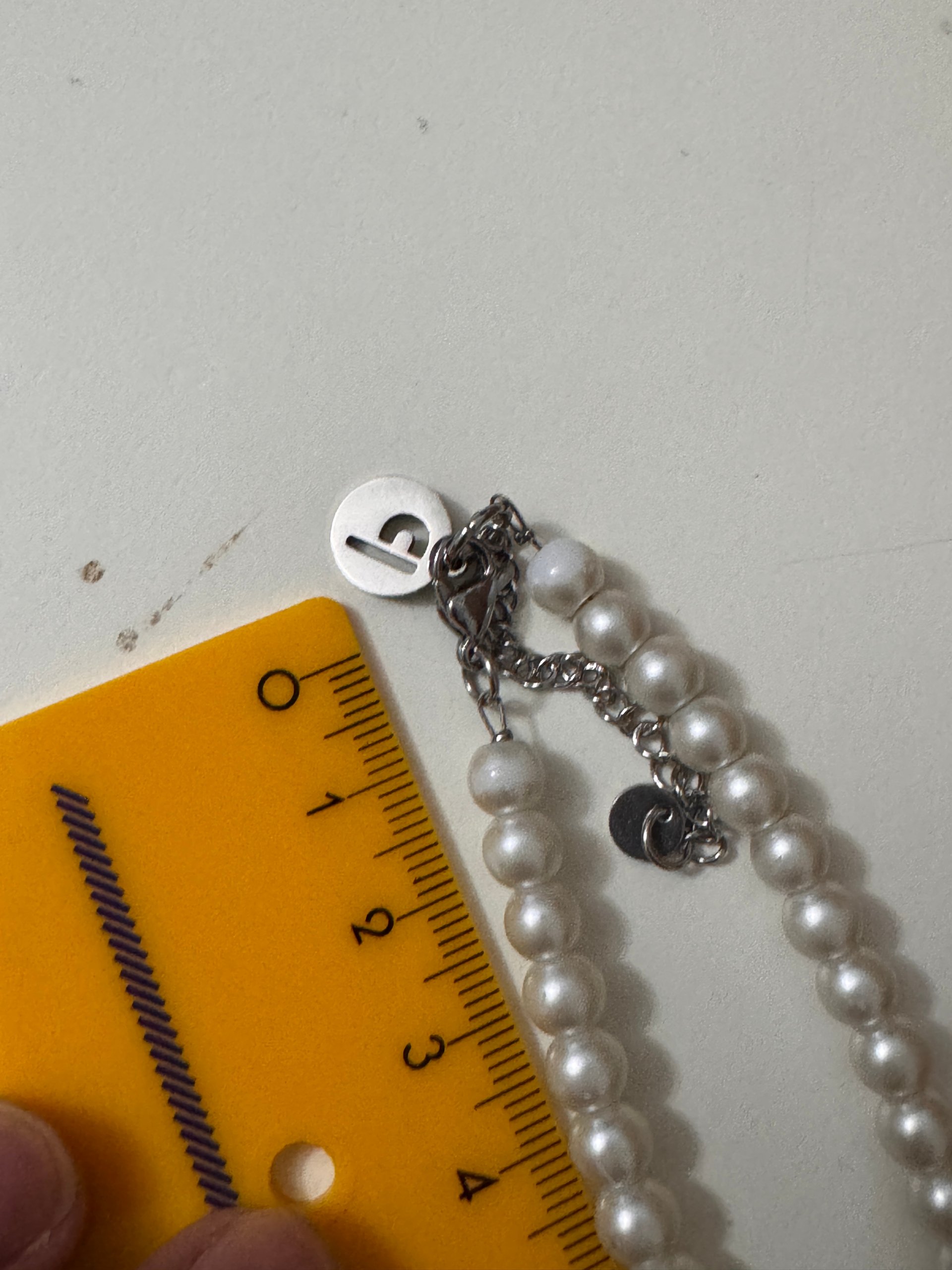 Unbranded White Faux Pearl Necklace 45 cm Jewel-Ja-8 image 3