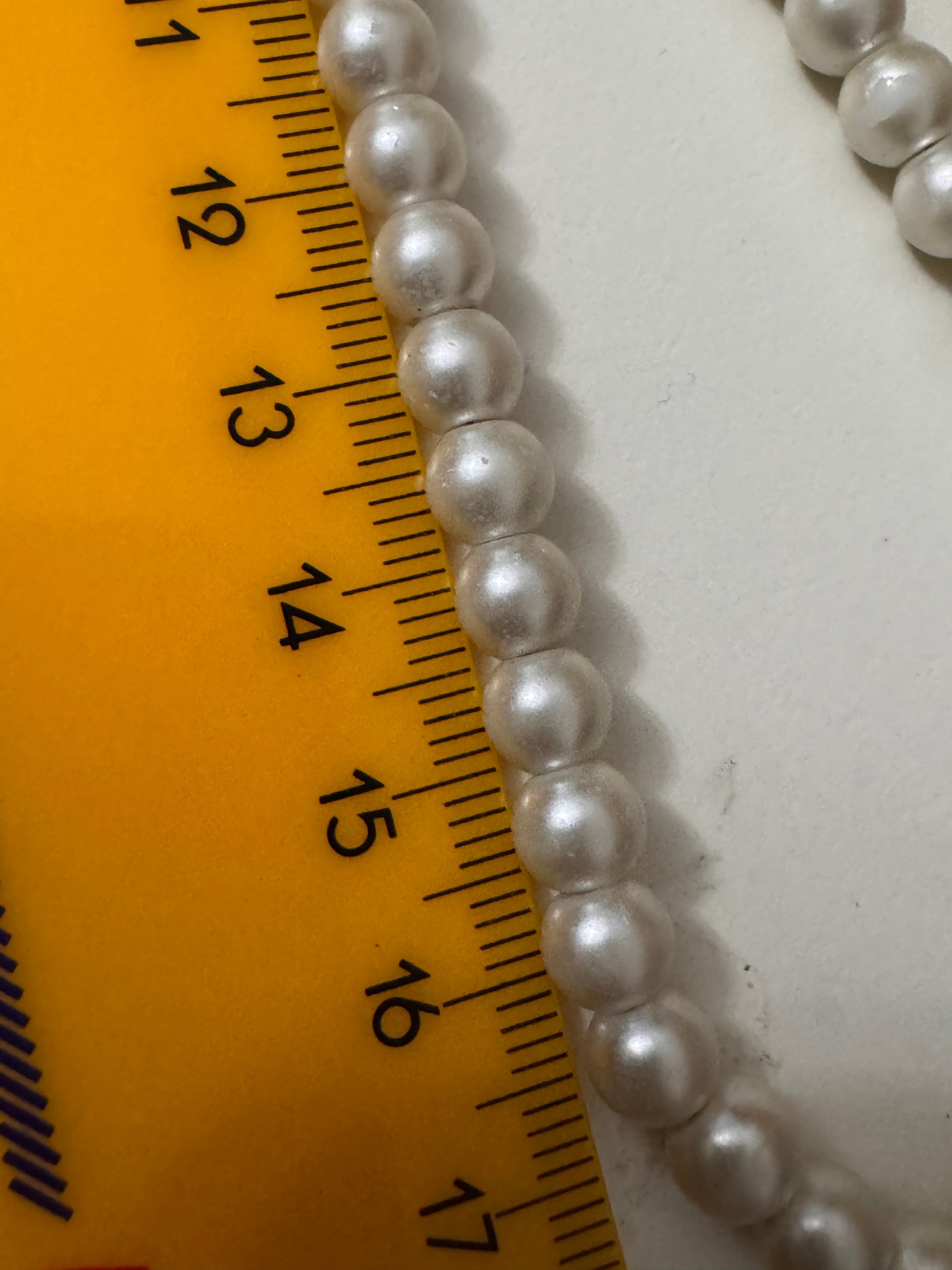 Unbranded White Faux Pearl Necklace 45 cm Jewel-Ja-8 image 5