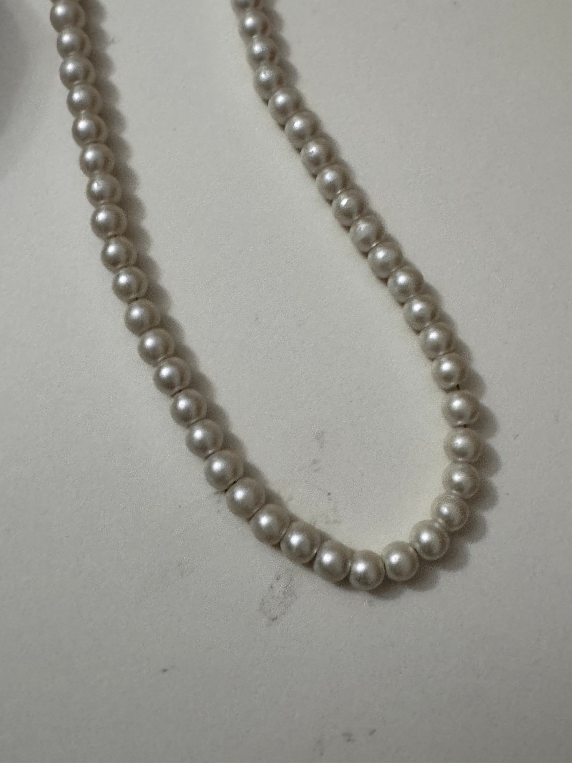 Unbranded White Faux Pearl Necklace 45 cm Jewel-Ja-8 image 6
