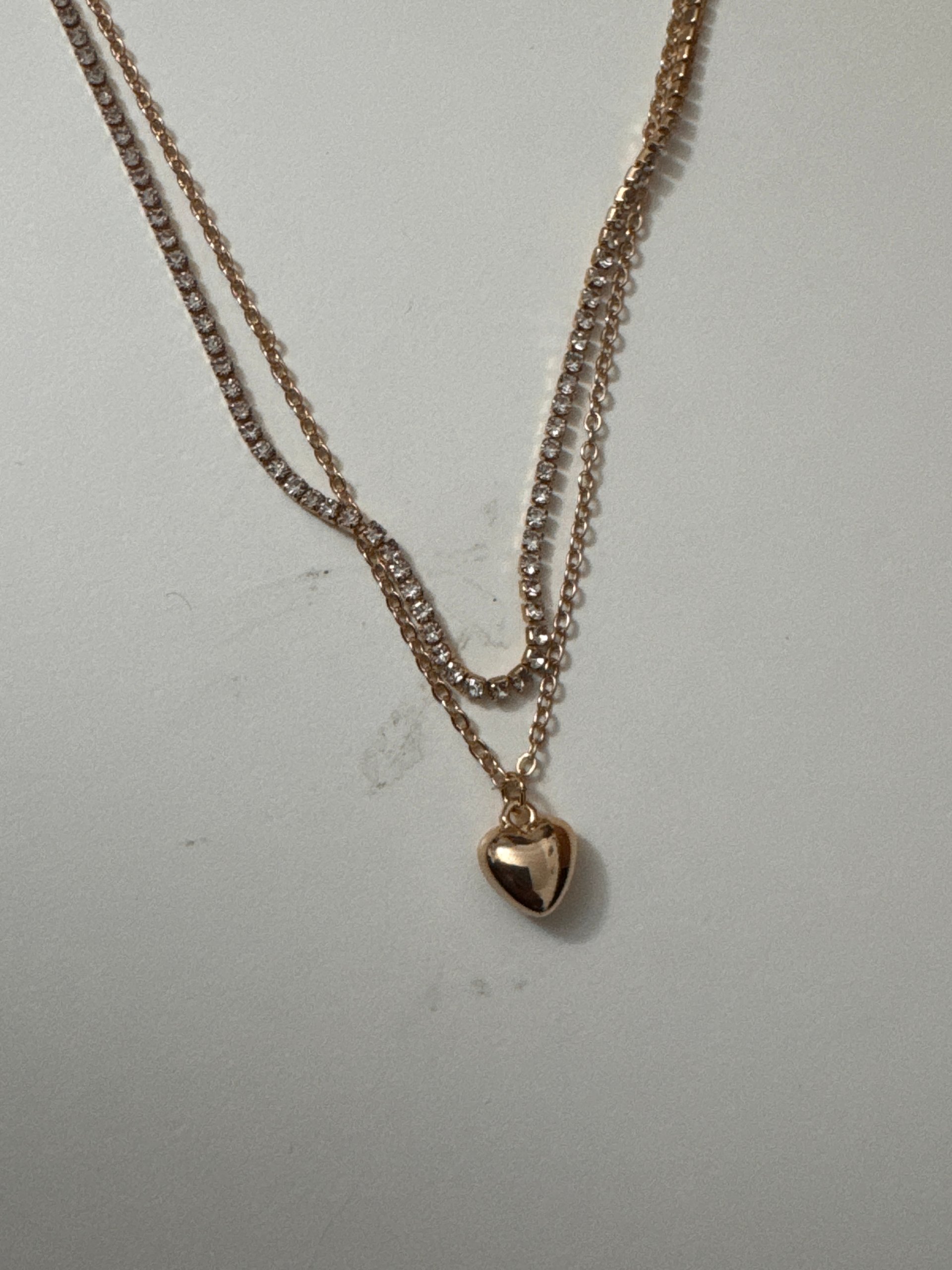 Unbranded Gold Tone Heart Pendant Layered Necklace Jewel-Ja-8 image 5