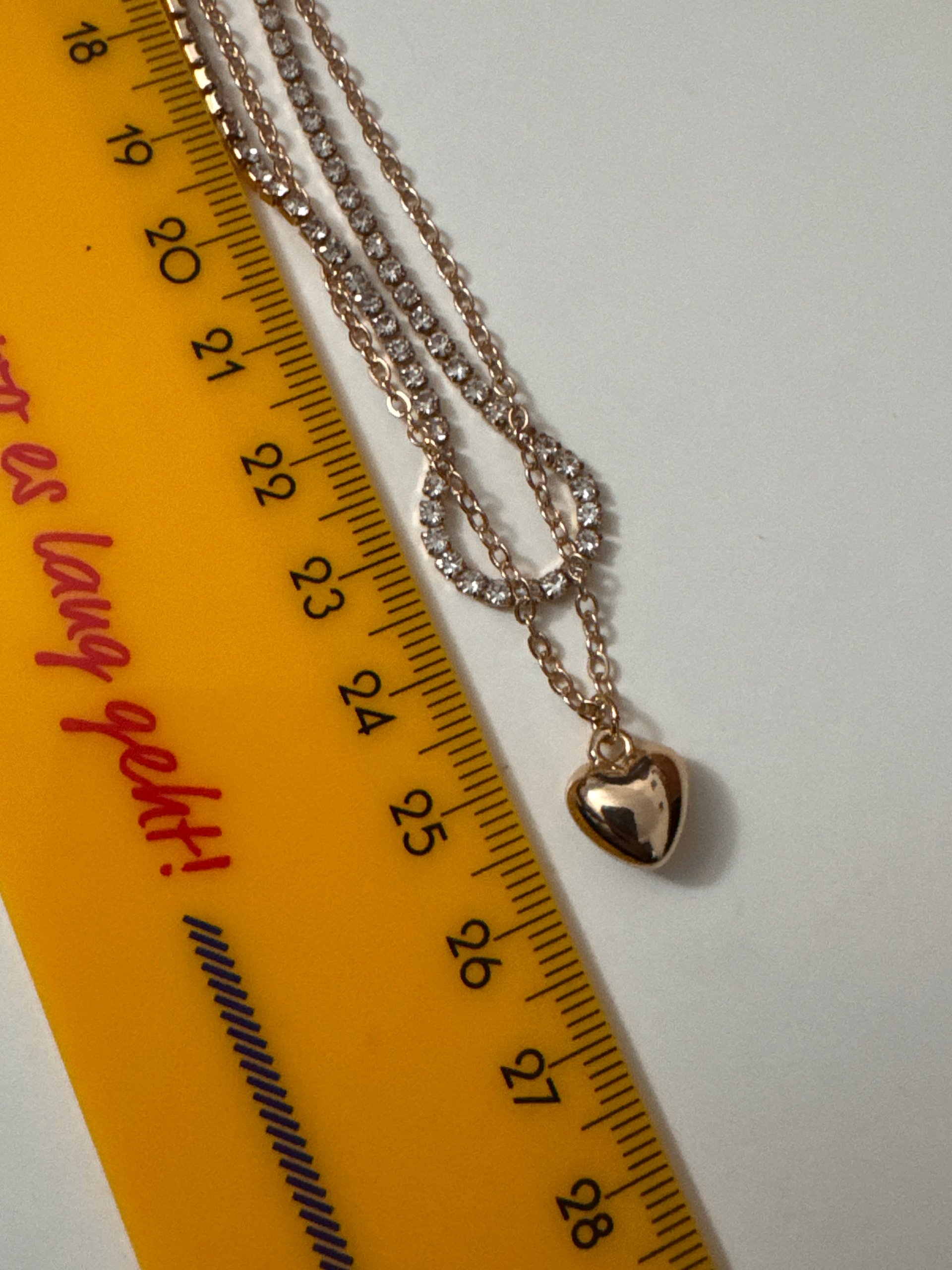 Unbranded Gold Tone Heart Pendant Layered Necklace Jewel-Ja-8 image 7