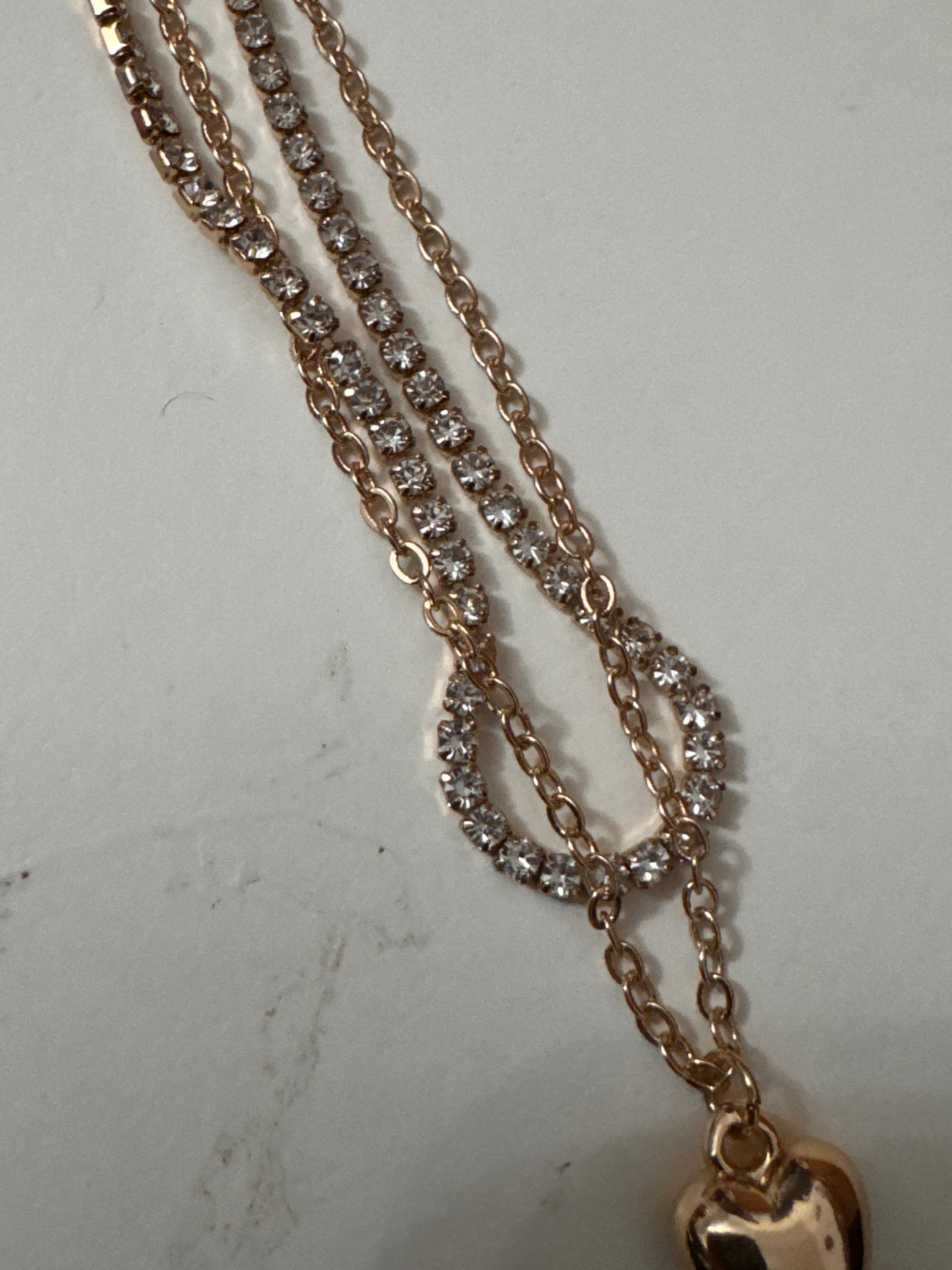 Unbranded Gold Tone Heart Pendant Layered Necklace Jewel-Ja-8 image 8