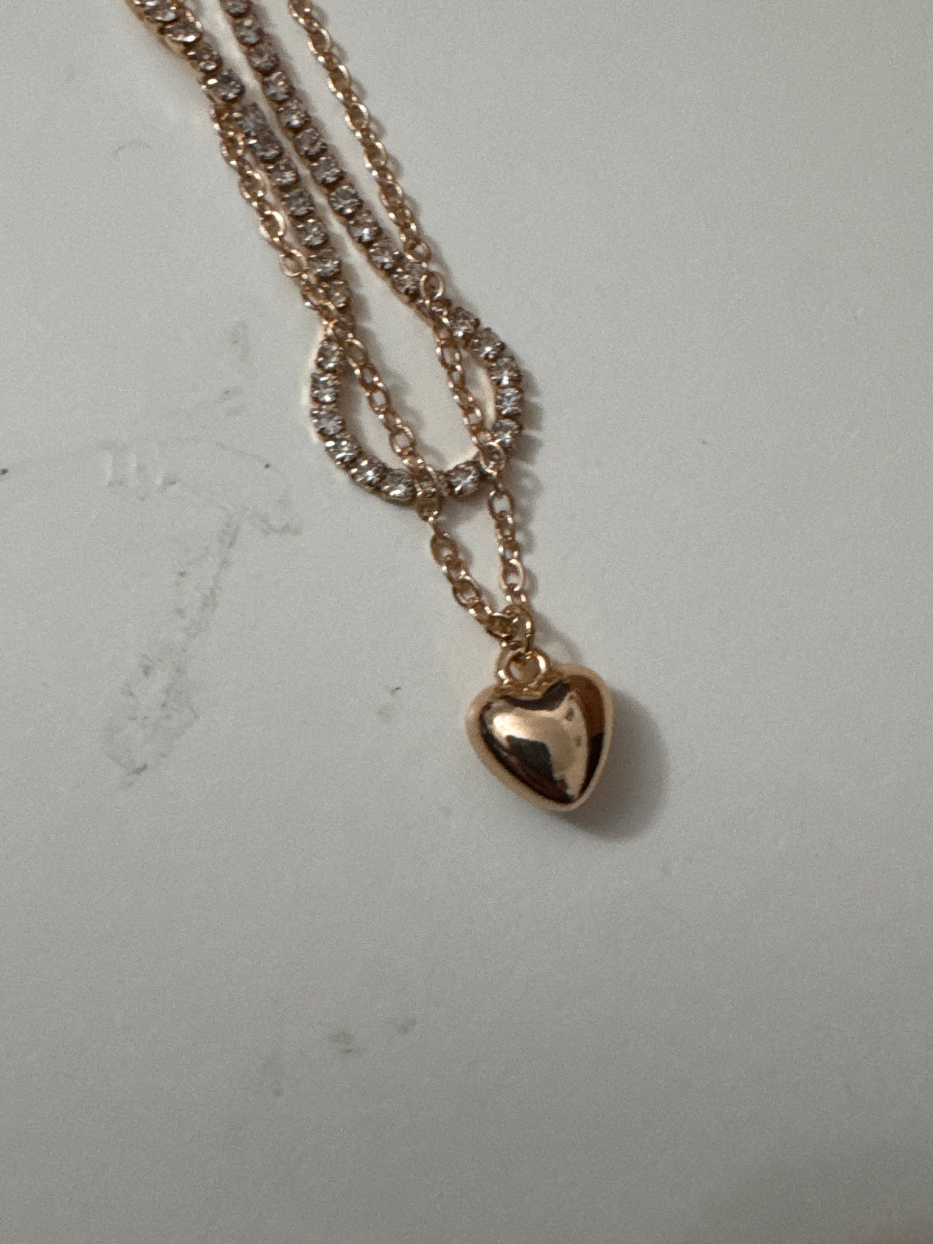 Unbranded Gold Tone Heart Pendant Layered Necklace Jewel-Ja-8 image 9