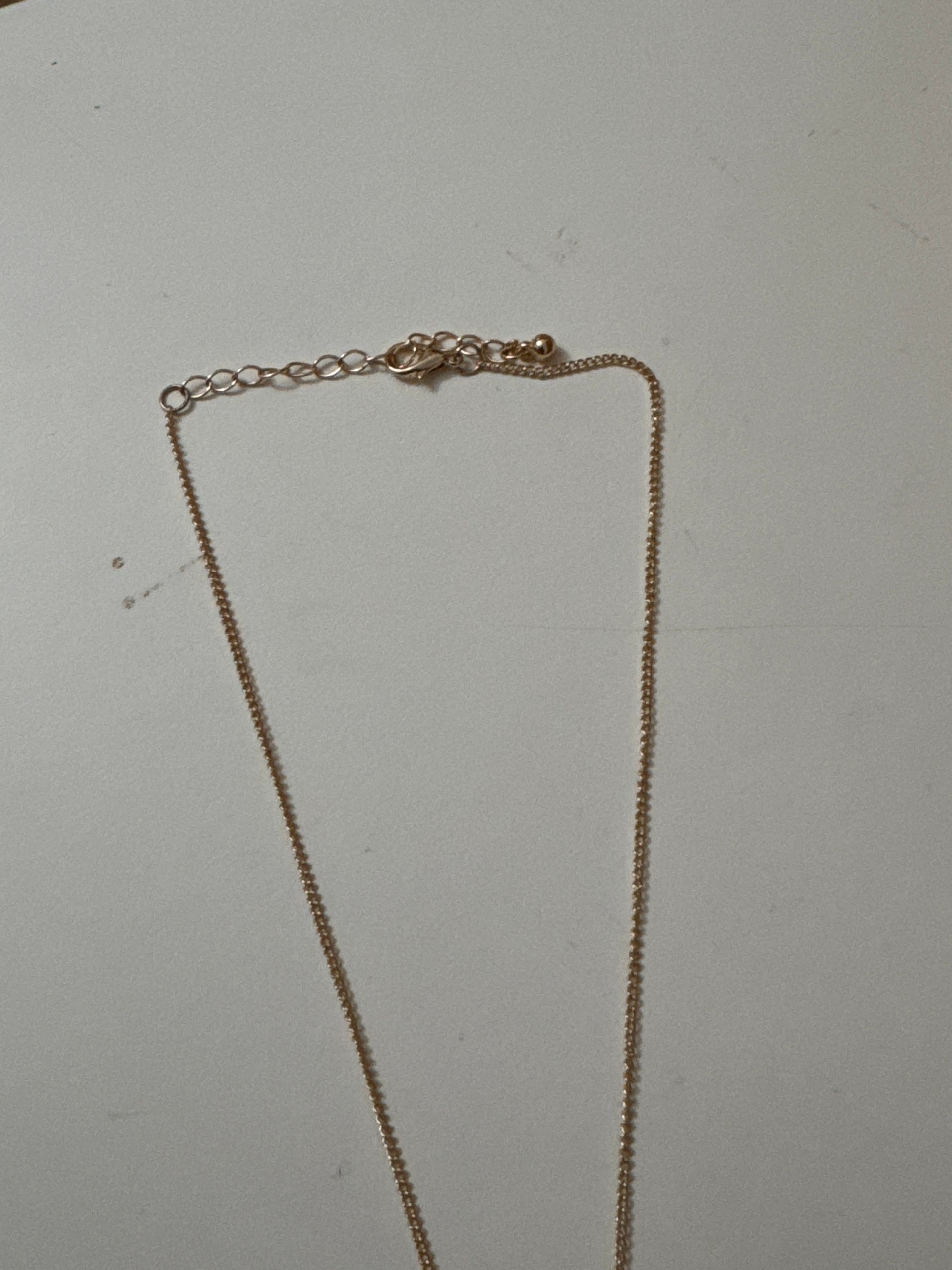 Gold Round Pendant Necklace Unisex Simple Chain Jewel-Ja-8 image 6