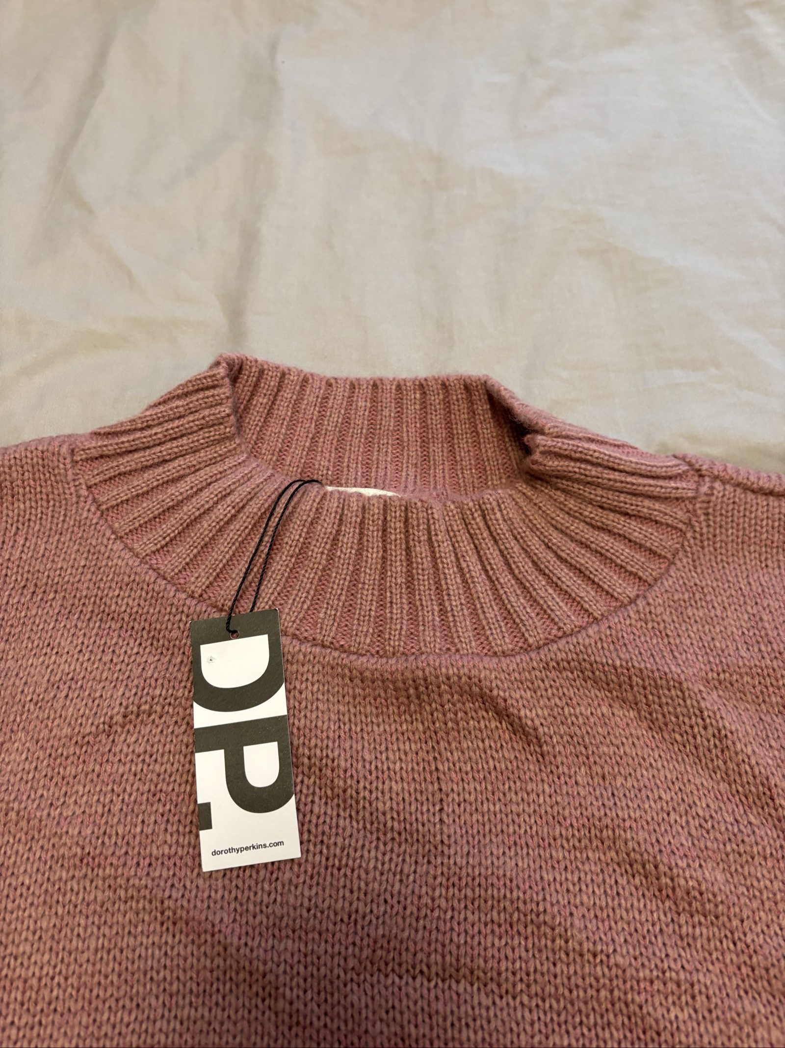 Dorothy Perkins Women's Rose High Neck Soft Knit Jumper Large image 2