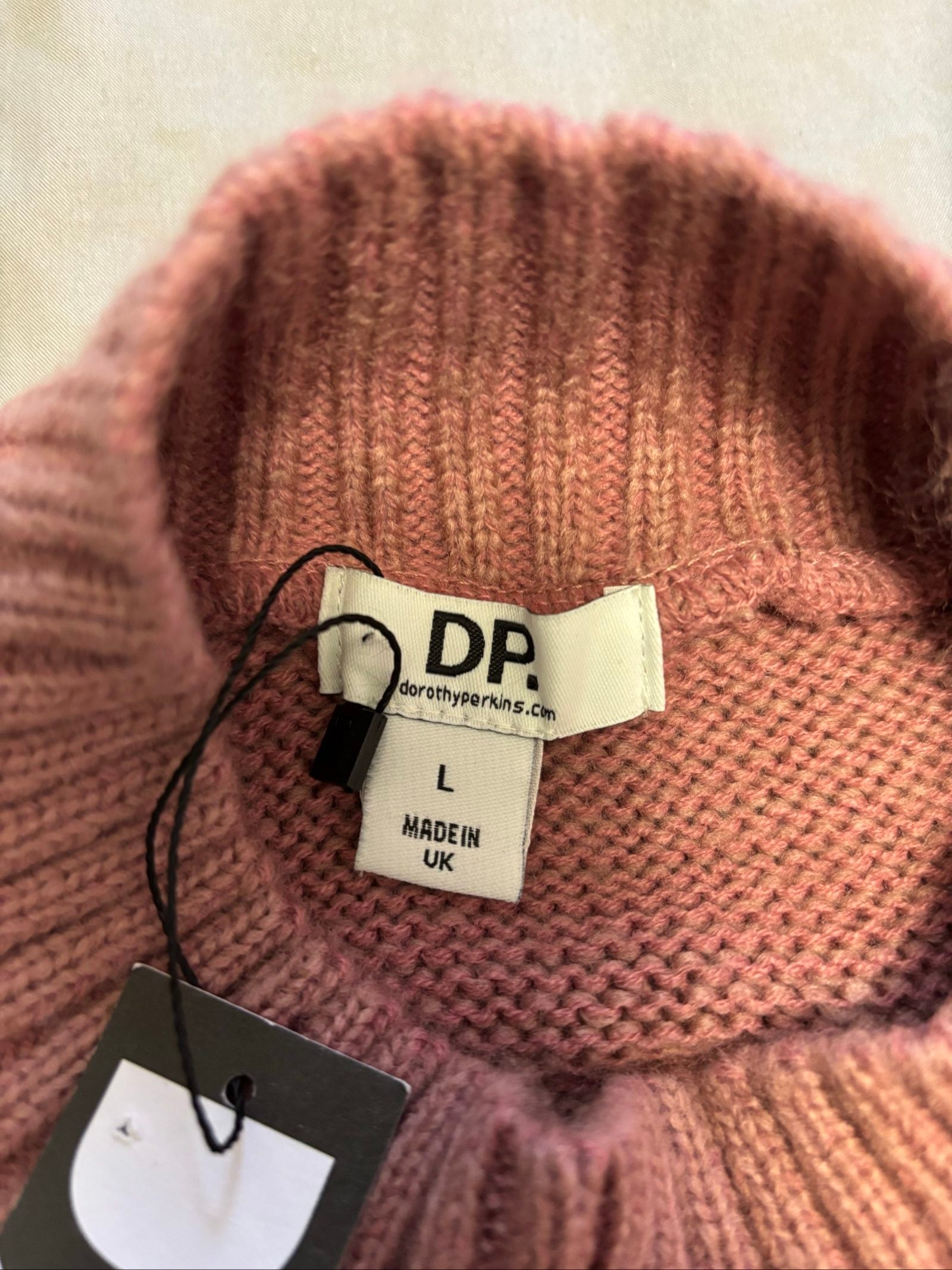 Dorothy Perkins Women's Rose High Neck Soft Knit Jumper Large image 4