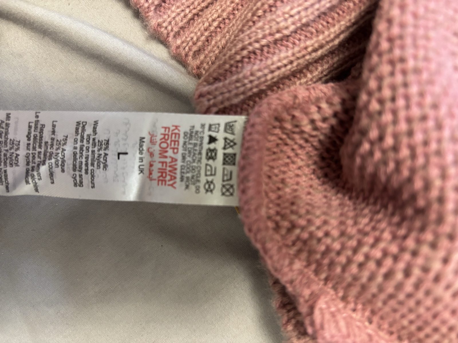 Dorothy Perkins Women's Rose High Neck Soft Knit Jumper Large image 6