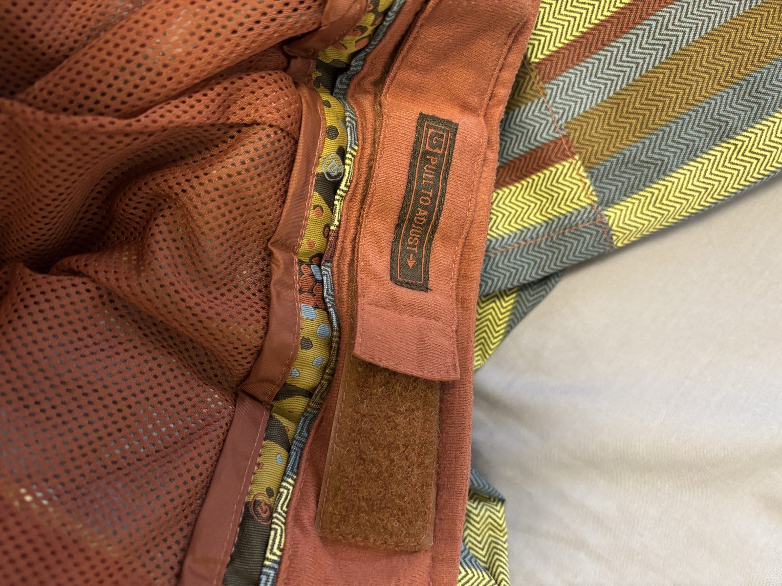 15 Degrees ski Striped Multi Cargo Trousers Large with Zippered Air Vents image 9