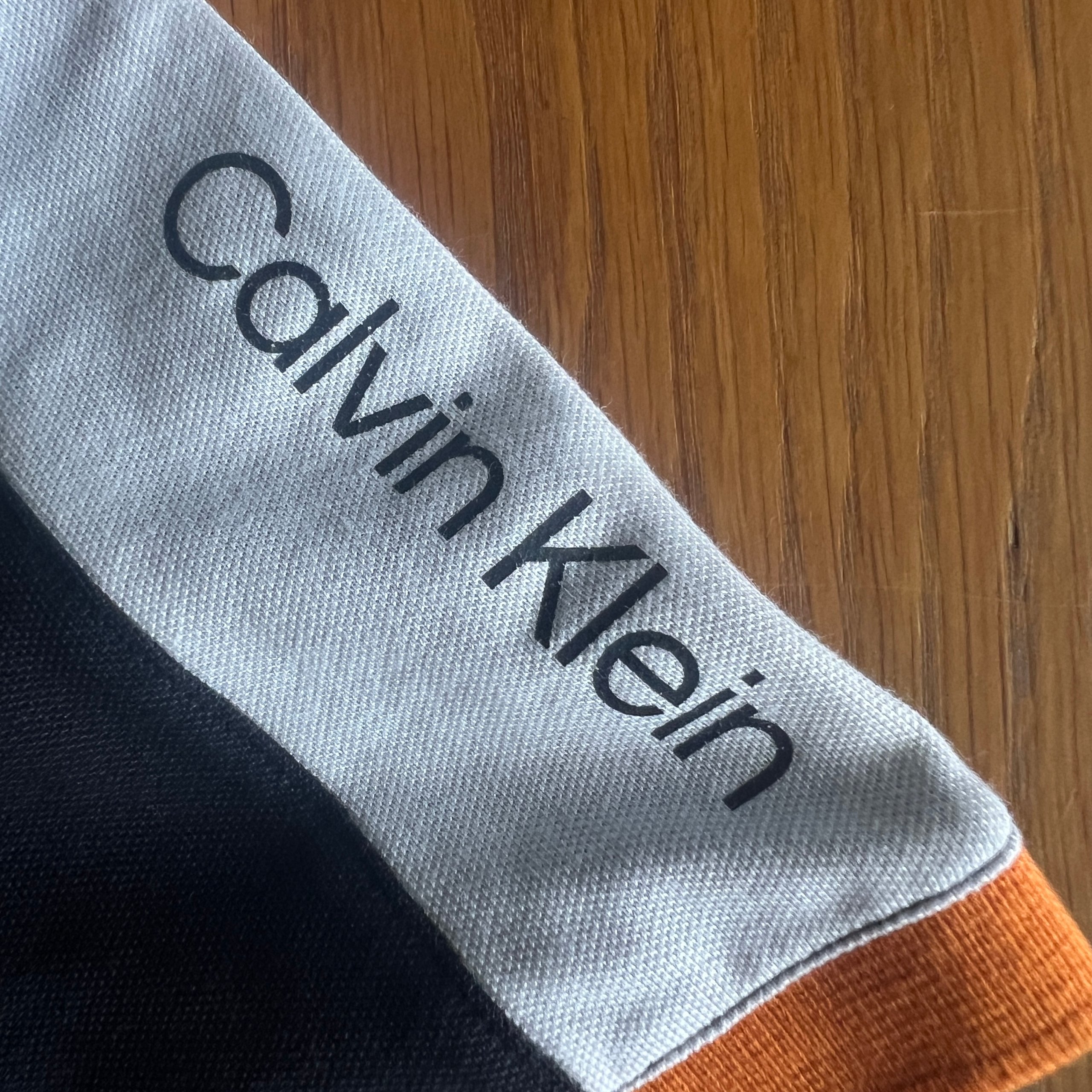 Calvin Klein Golf Men's Colourblock Performance Polo Shirt - Navy / Light Blue / Orange - Size M image 6