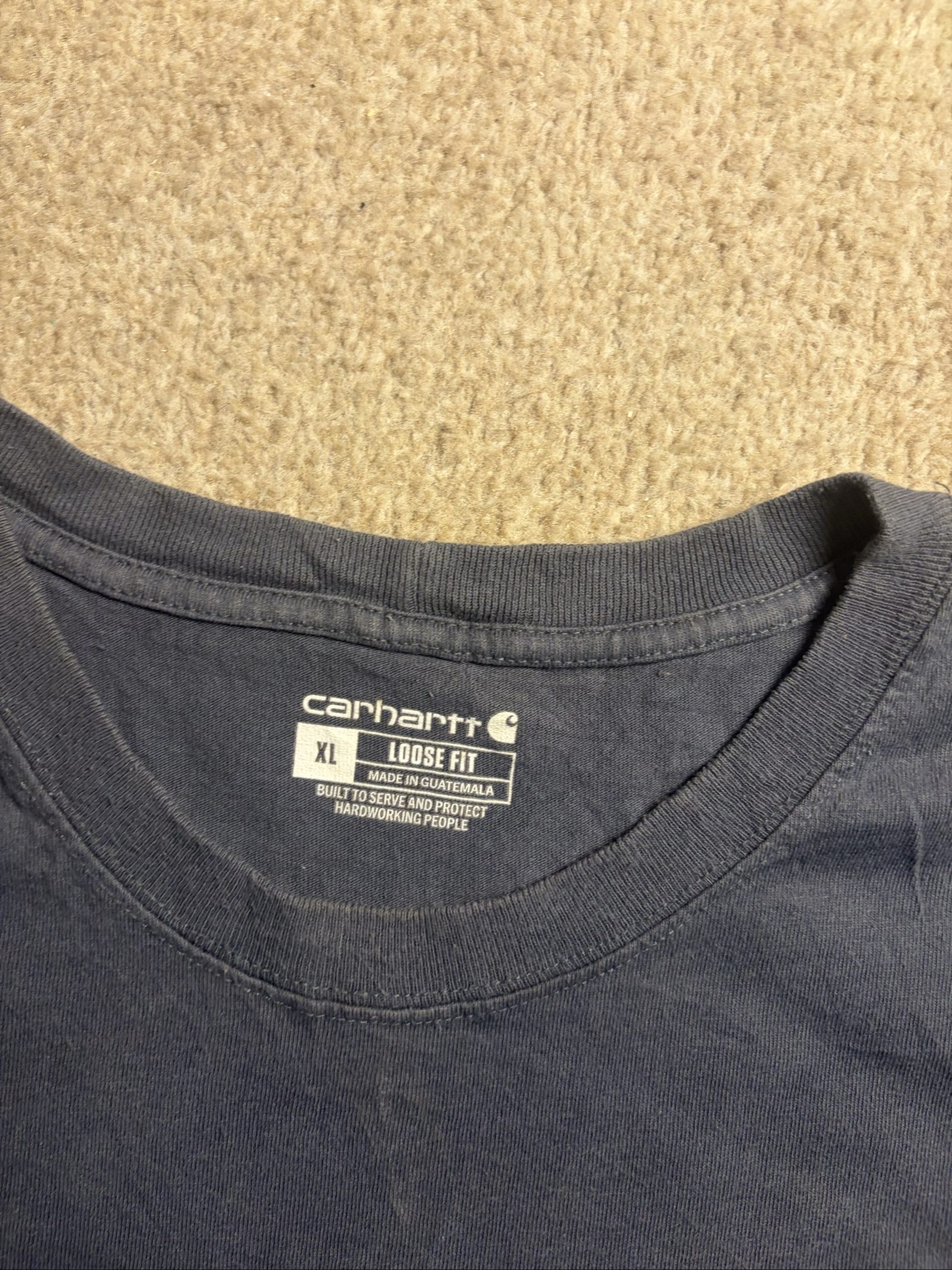 Carhartt Men's Black Loose Fit Pocket T-Shirt XL image 3