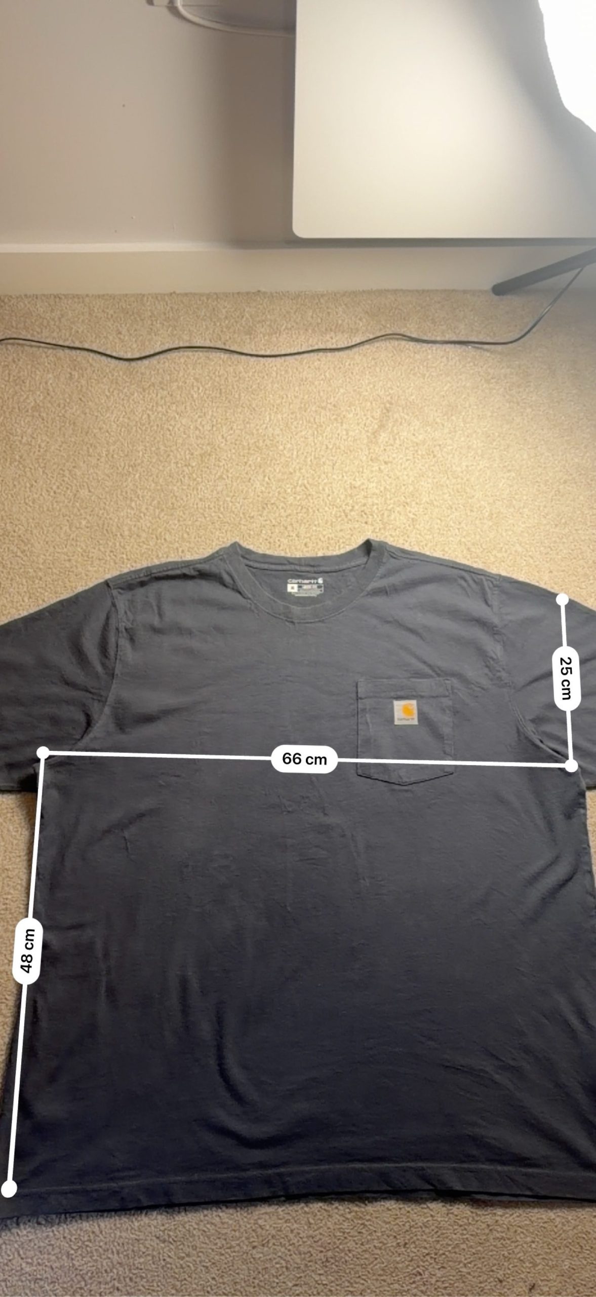 Carhartt Men's Black Loose Fit Pocket T-Shirt XL image 4
