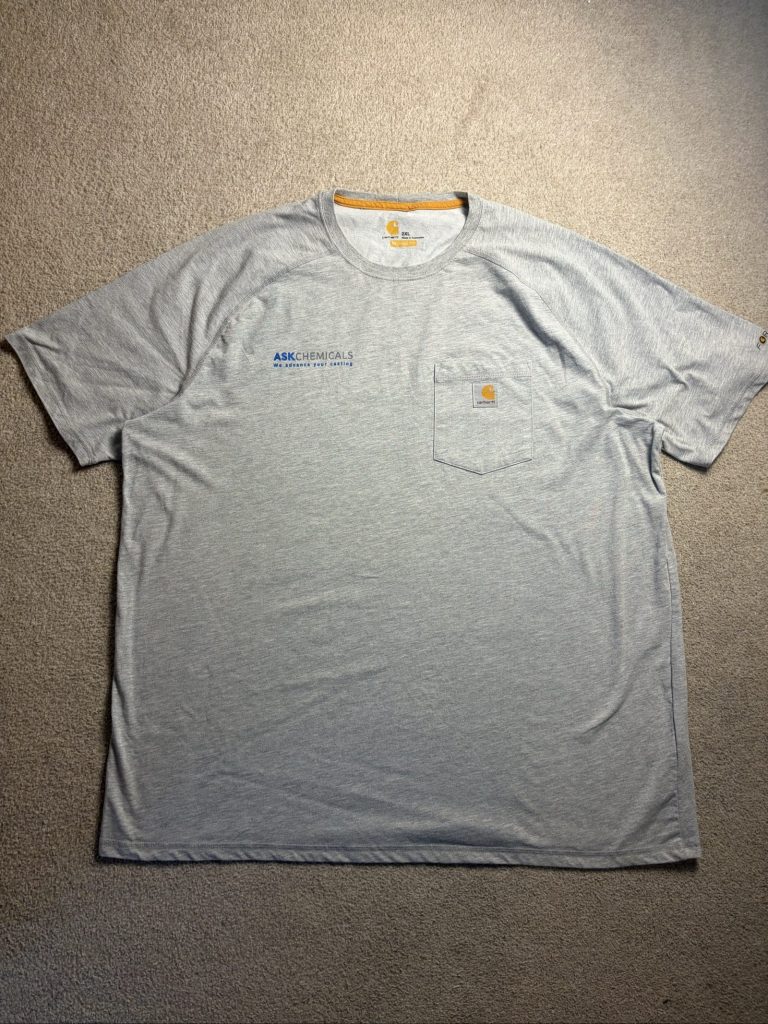 Carhartt Men's Grey Relaxed Fit Pocket T-Shirt 2XL