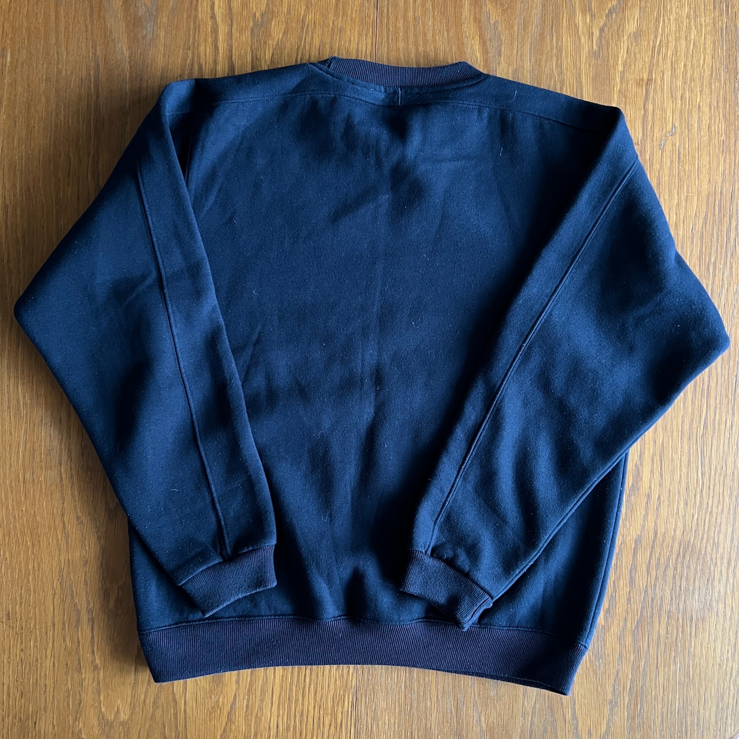 Vintage Reebok Crewneck Sweatshirt Embroidered Vector Logo - Dark Navy - Size Large image 2
