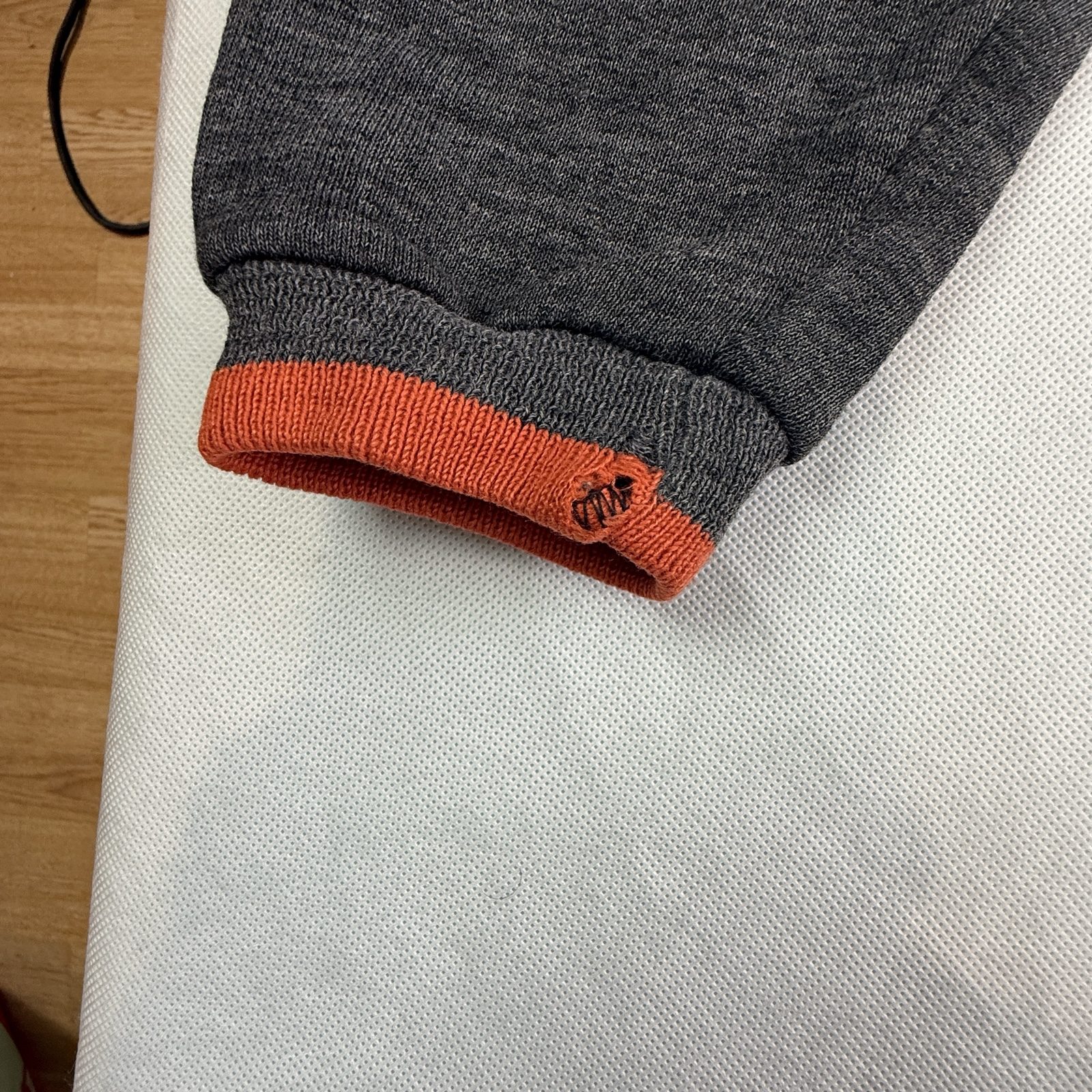 Vintage Misty Men’s High Neck Jumper Grey Orange Made in England image 8