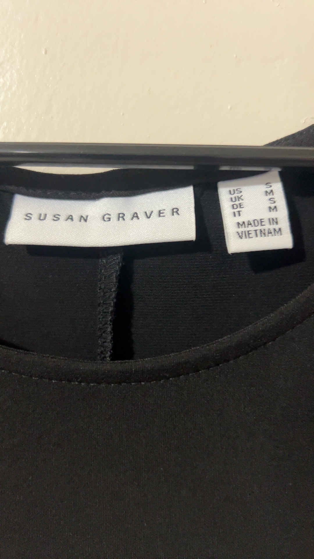 Susan Graver Women's Black A-Line Dress Small image 3