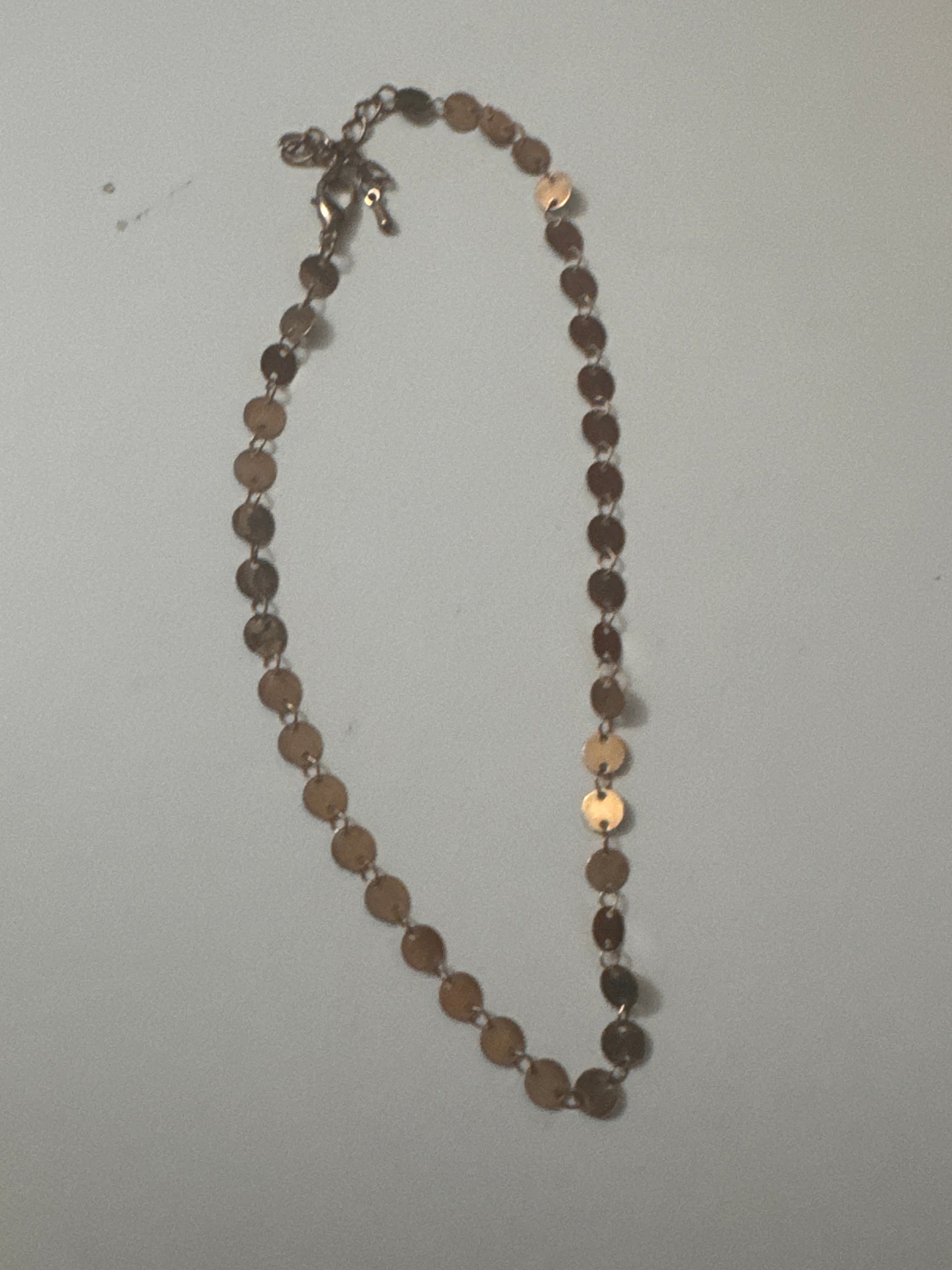 Gold Tone Round Link Chain Necklace Unisex Jewel-Ja-8