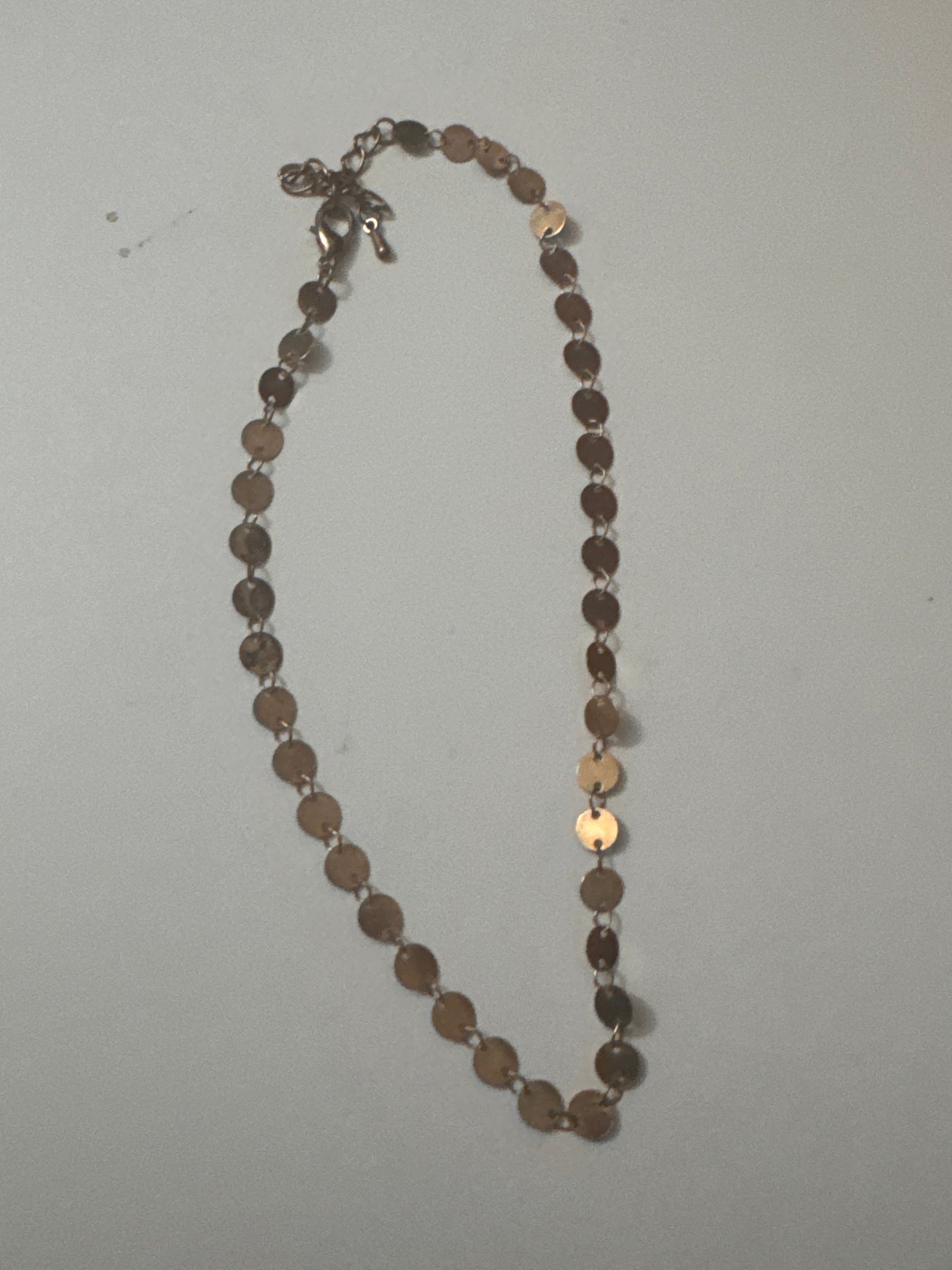 Gold Tone Round Link Chain Necklace Unisex Jewel-Ja-8 image 2