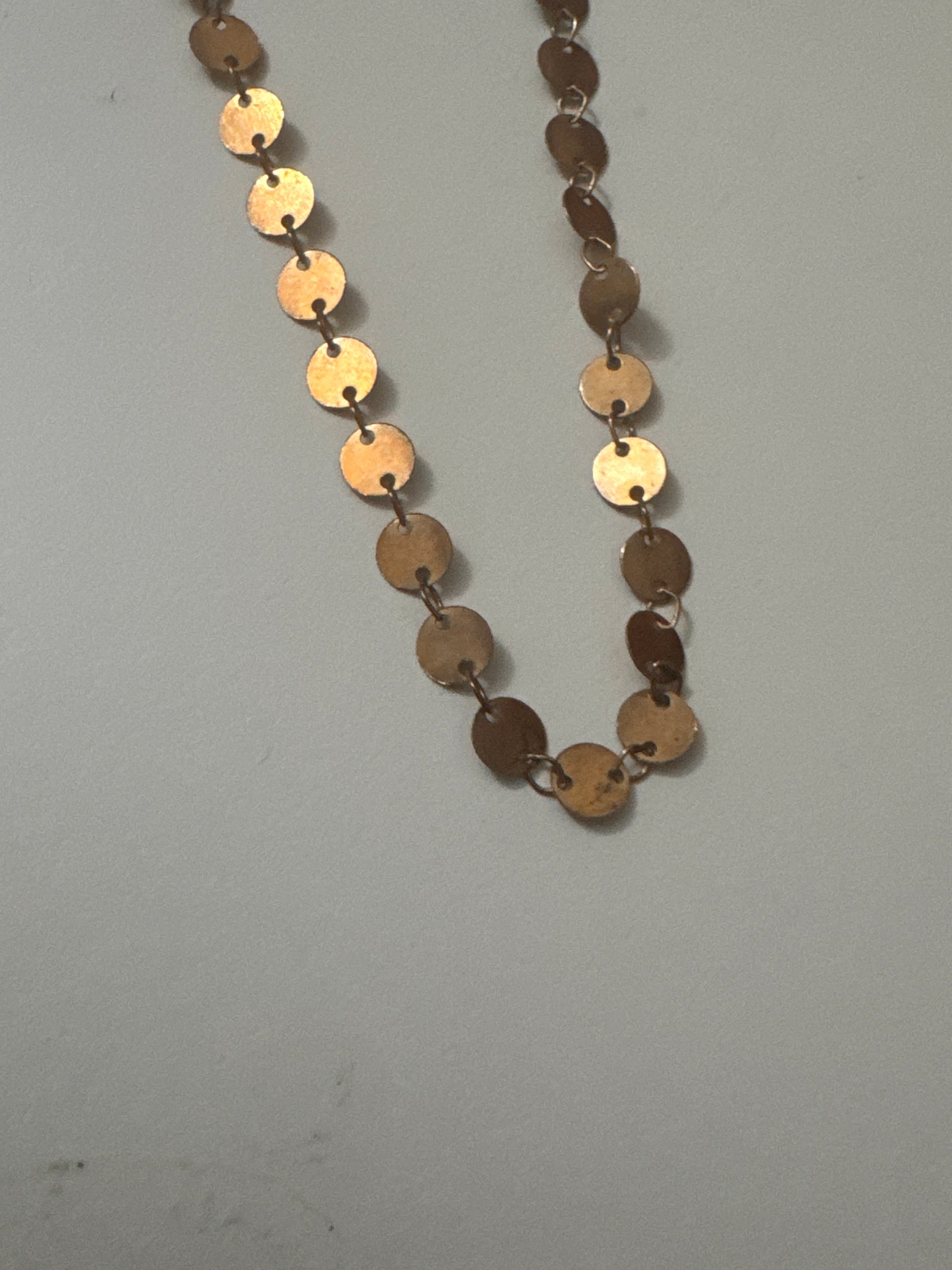 Gold Tone Round Link Chain Necklace Unisex Jewel-Ja-8 image 6