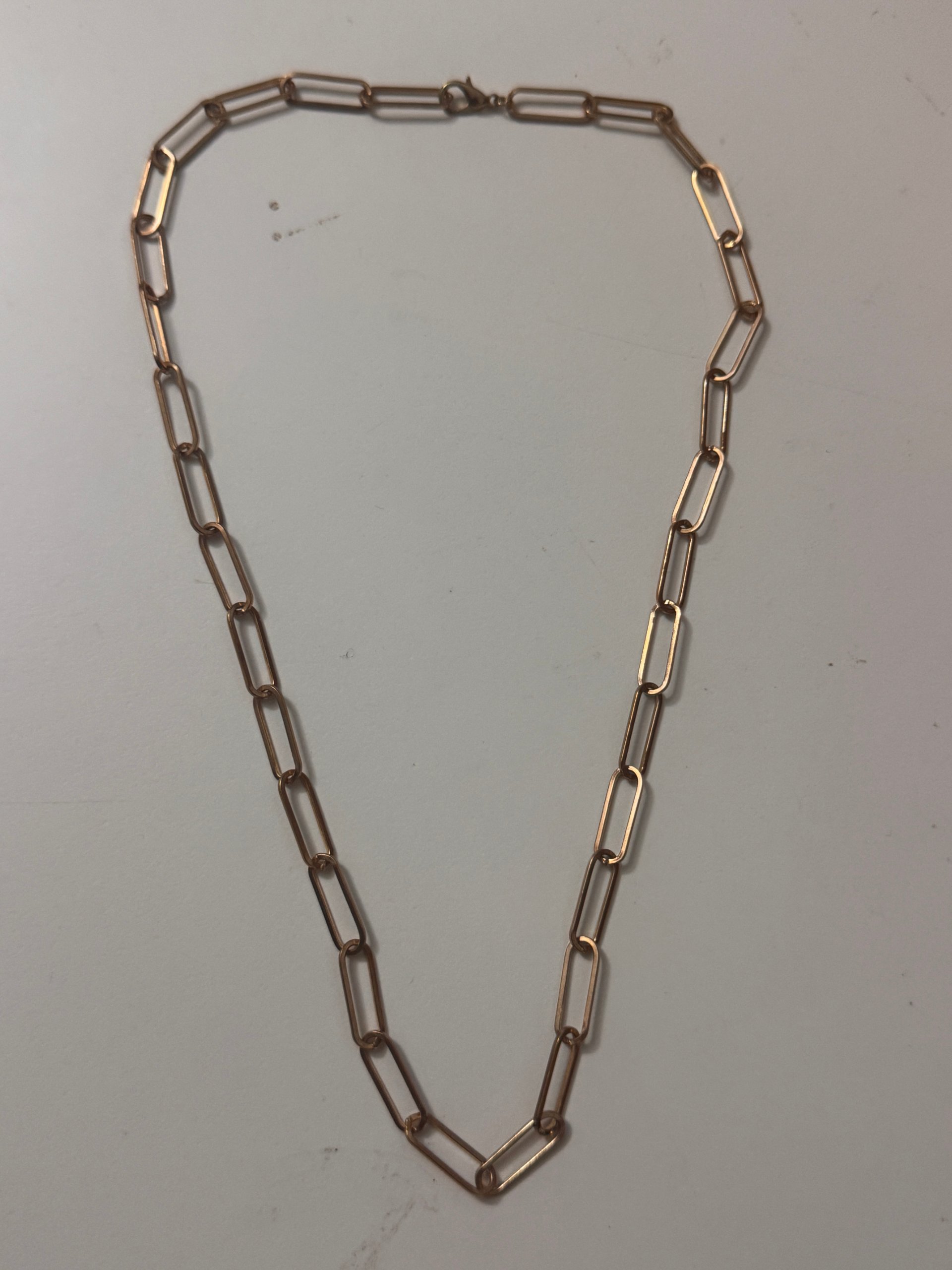 Gold-Tone Chain Link Necklace Unisex Jewel-Ja-8 image 2