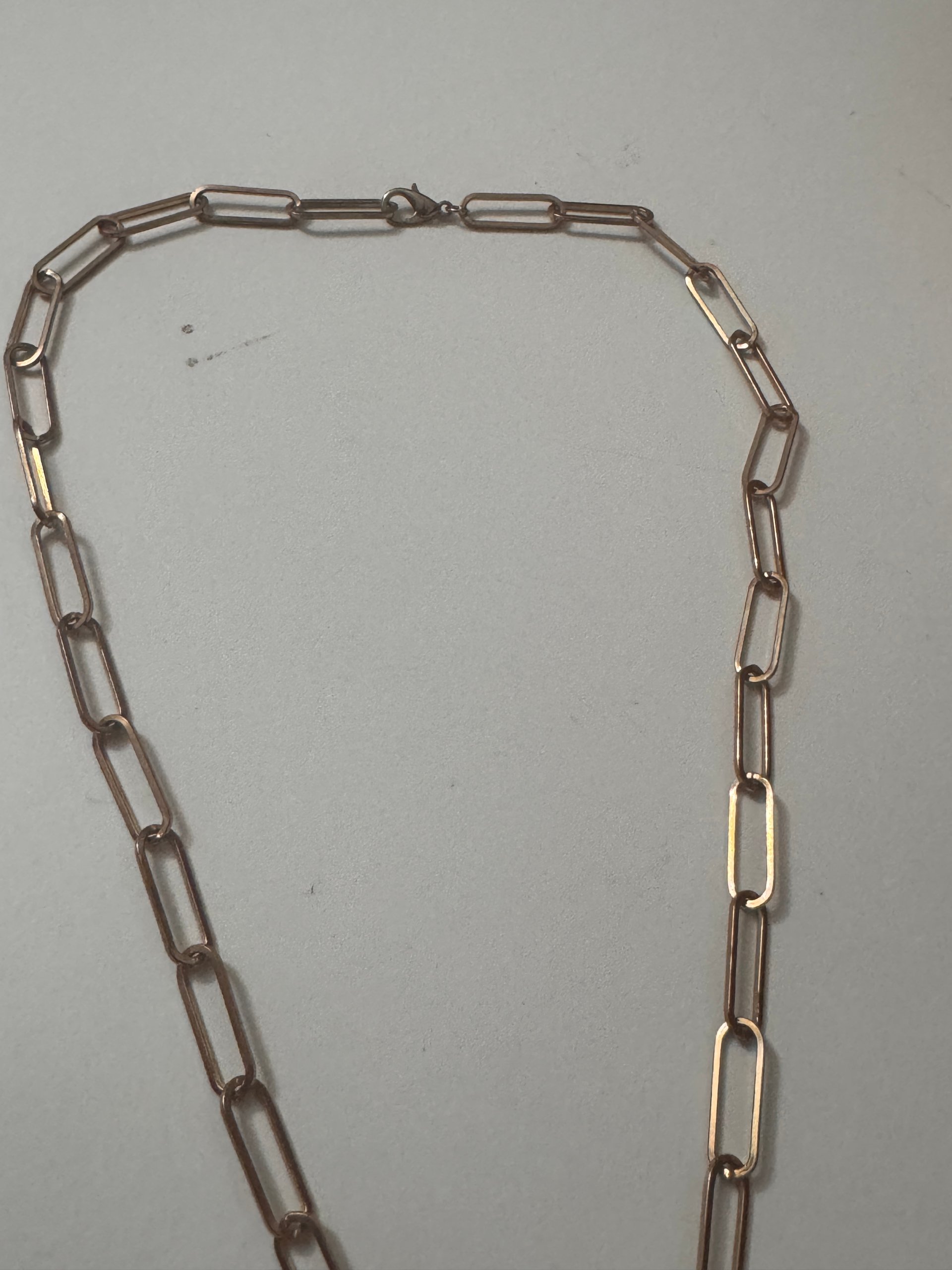 Gold-Tone Chain Link Necklace Unisex Jewel-Ja-8 image 6