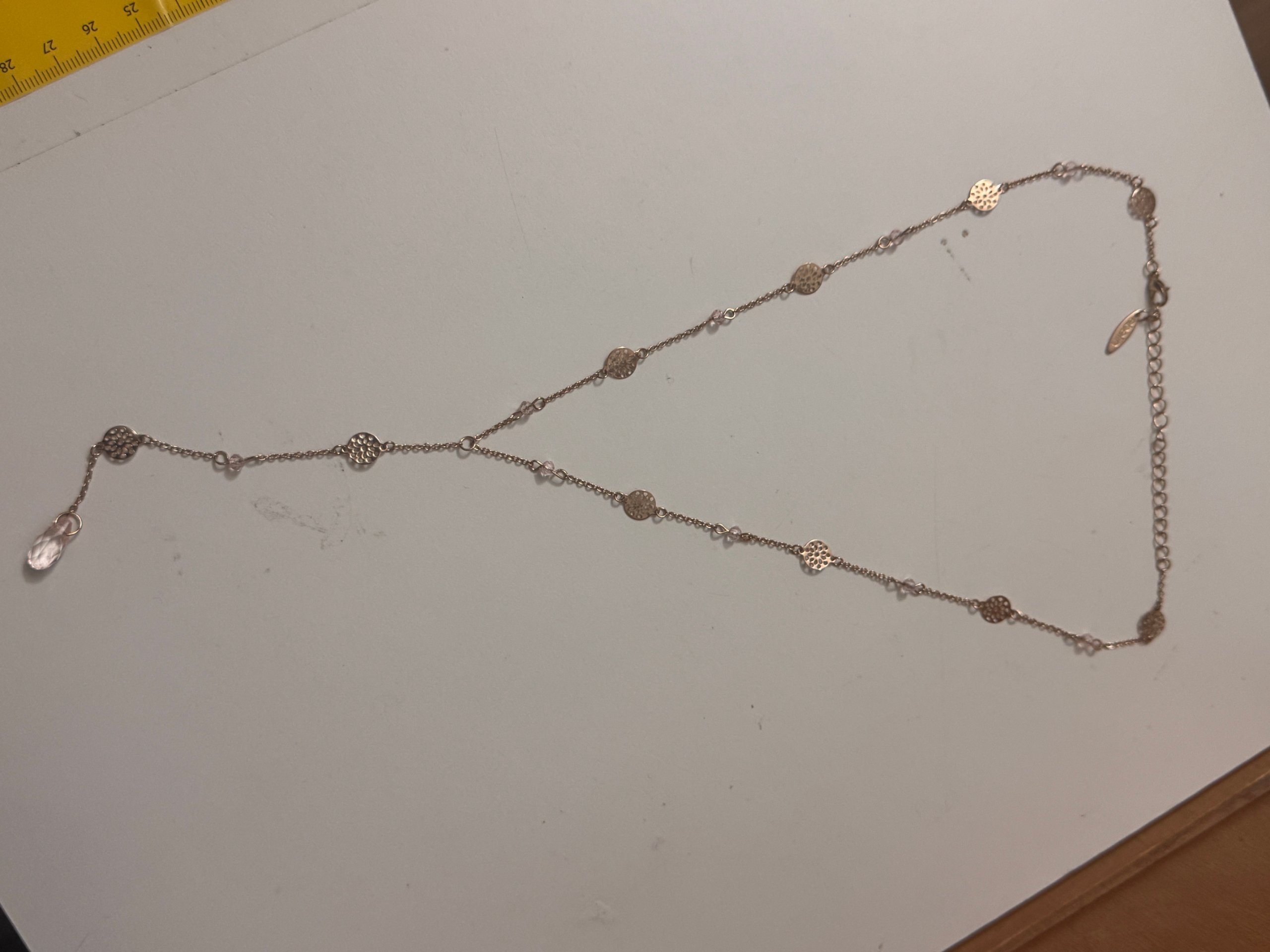 Vero Moda Gold Plated Patterned Necklace One Size Jewel-Ja-8