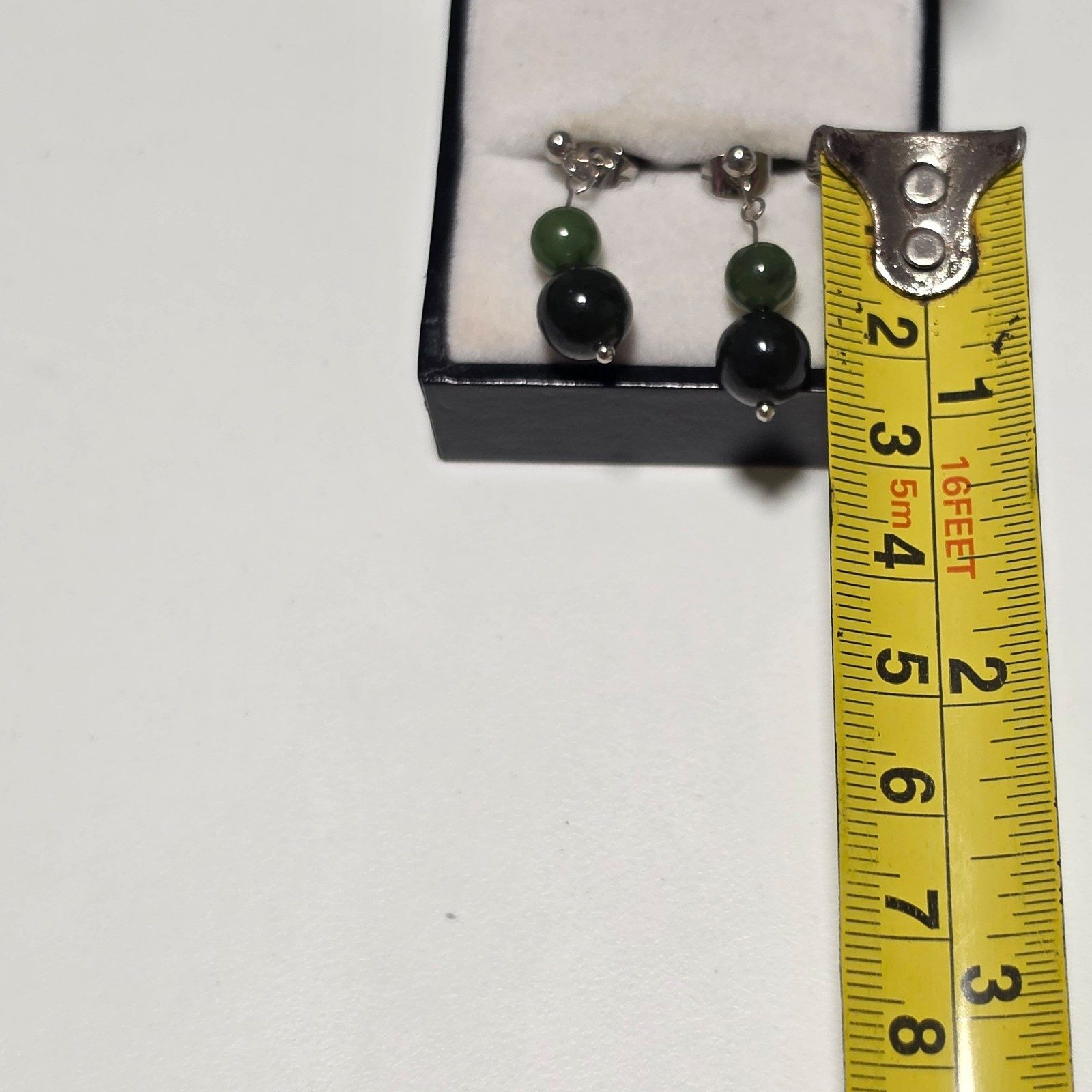 Unbranded Green stone Bead Drop Earrings.b6 image 3