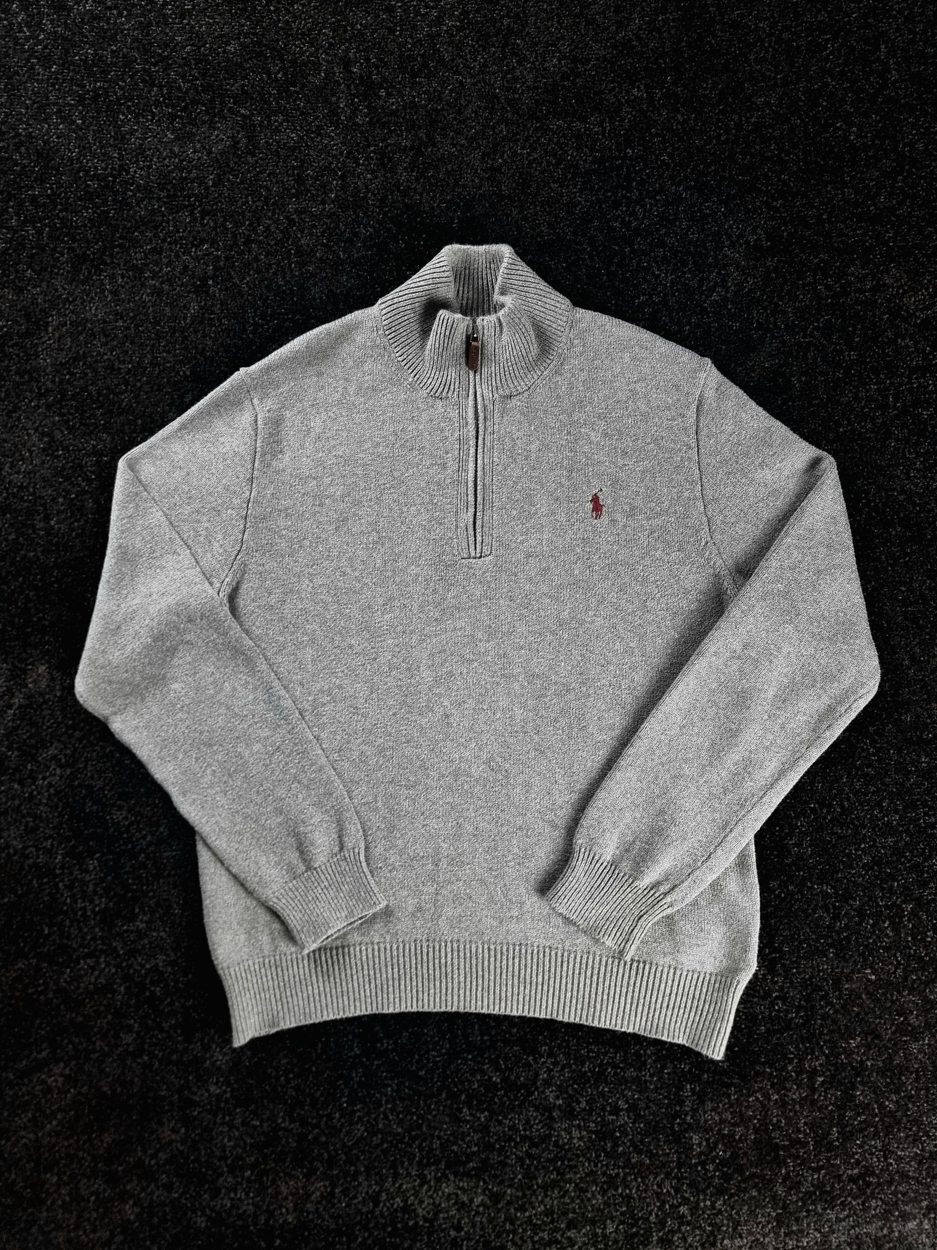 Sweater Half Zip Polo Ralph Lauren Men's L Grey image 2
