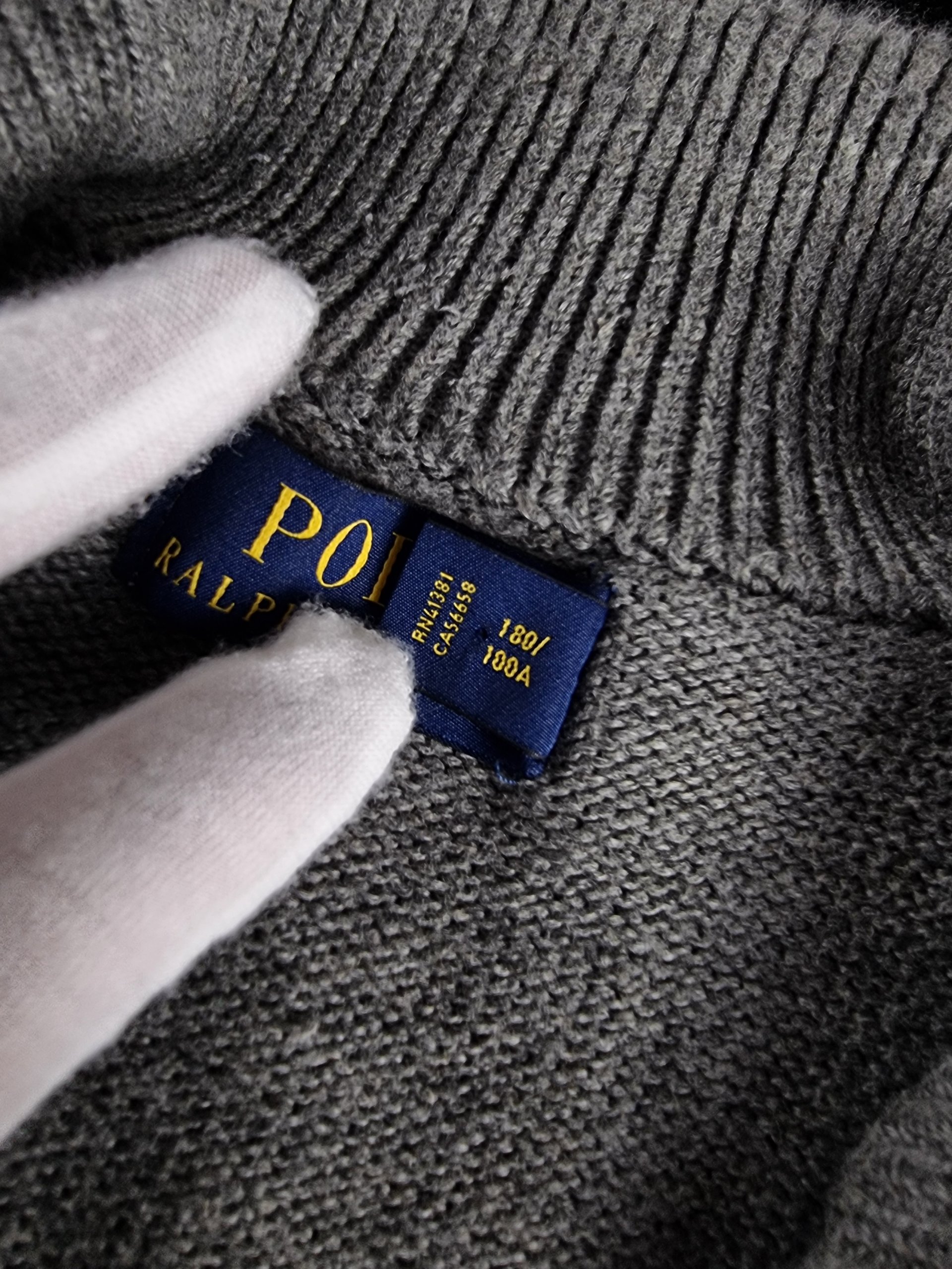 Sweater Half Zip Polo Ralph Lauren Men's L Grey image 4