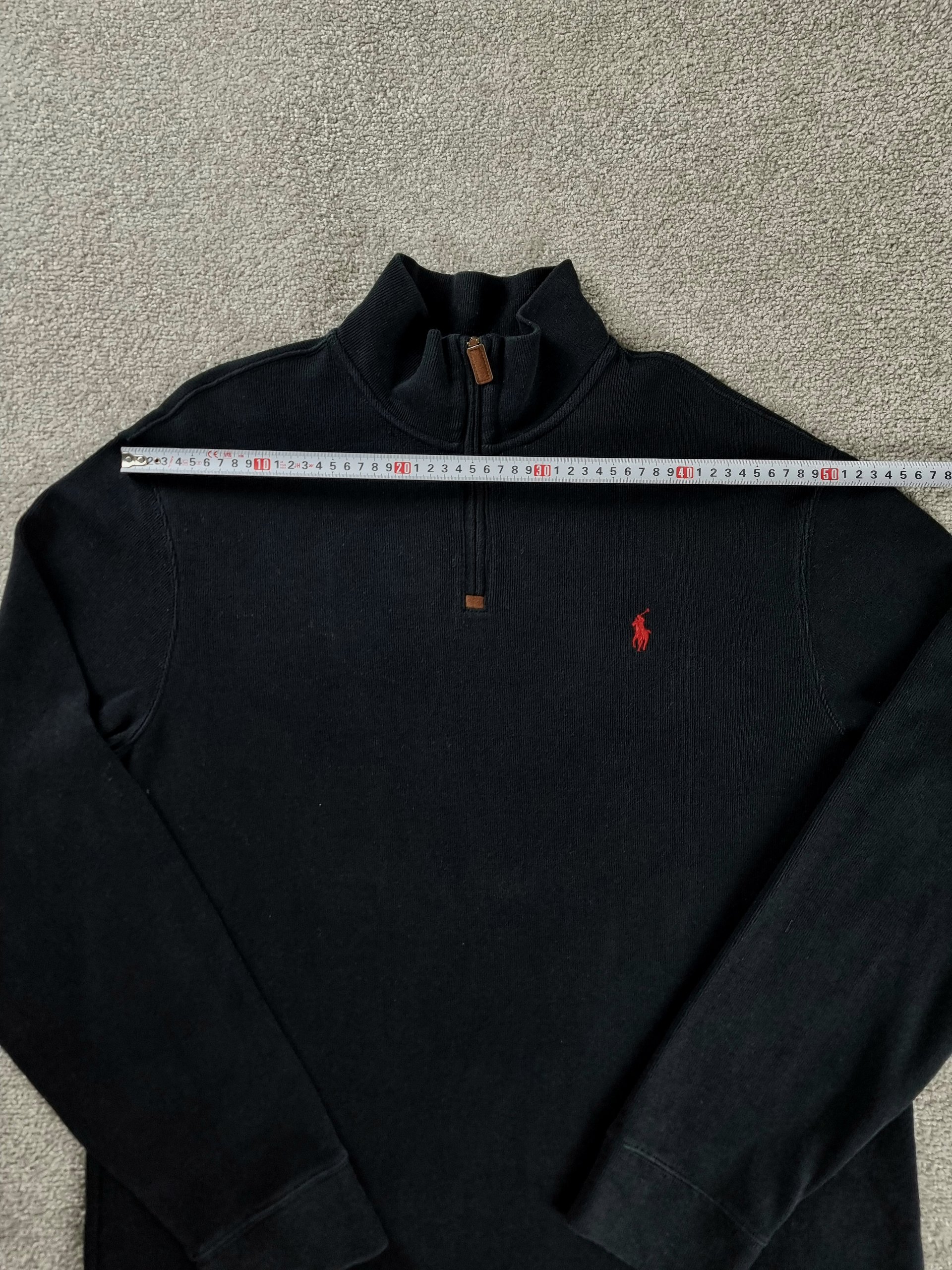 Sweater Half Zip Polo Ralph Lauren Men's L Black image 10