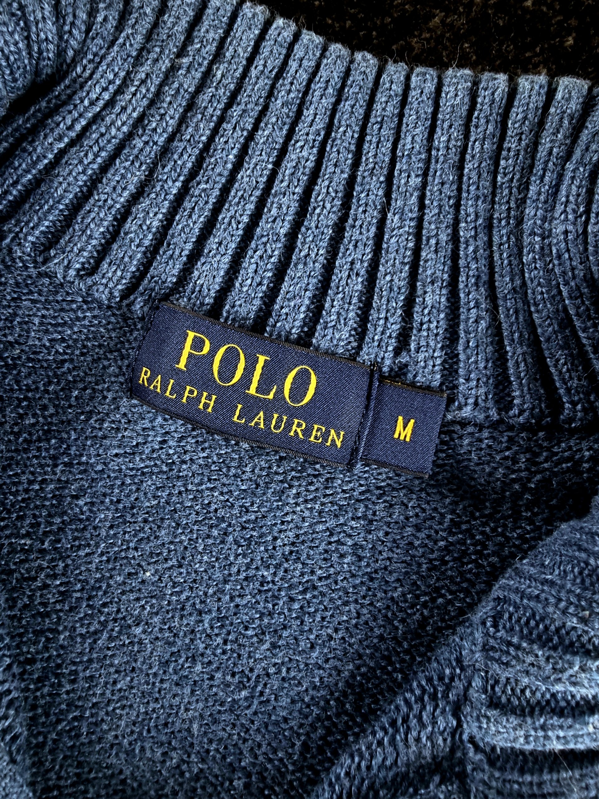 Sweater Half-Zip Polo Ralph Lauren Women's M Blue image 3