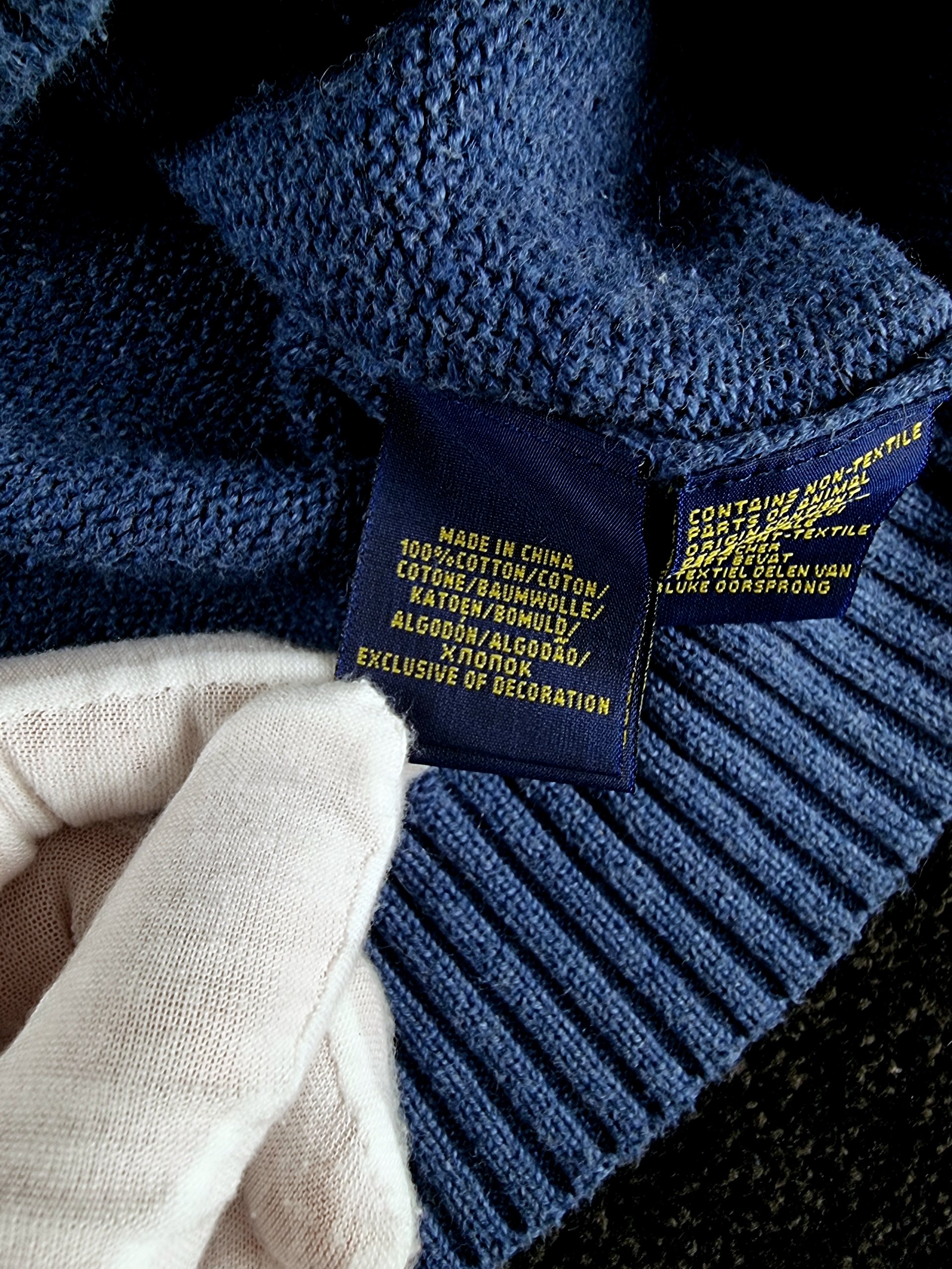 Sweater Half-Zip Polo Ralph Lauren Women's M Blue image 8