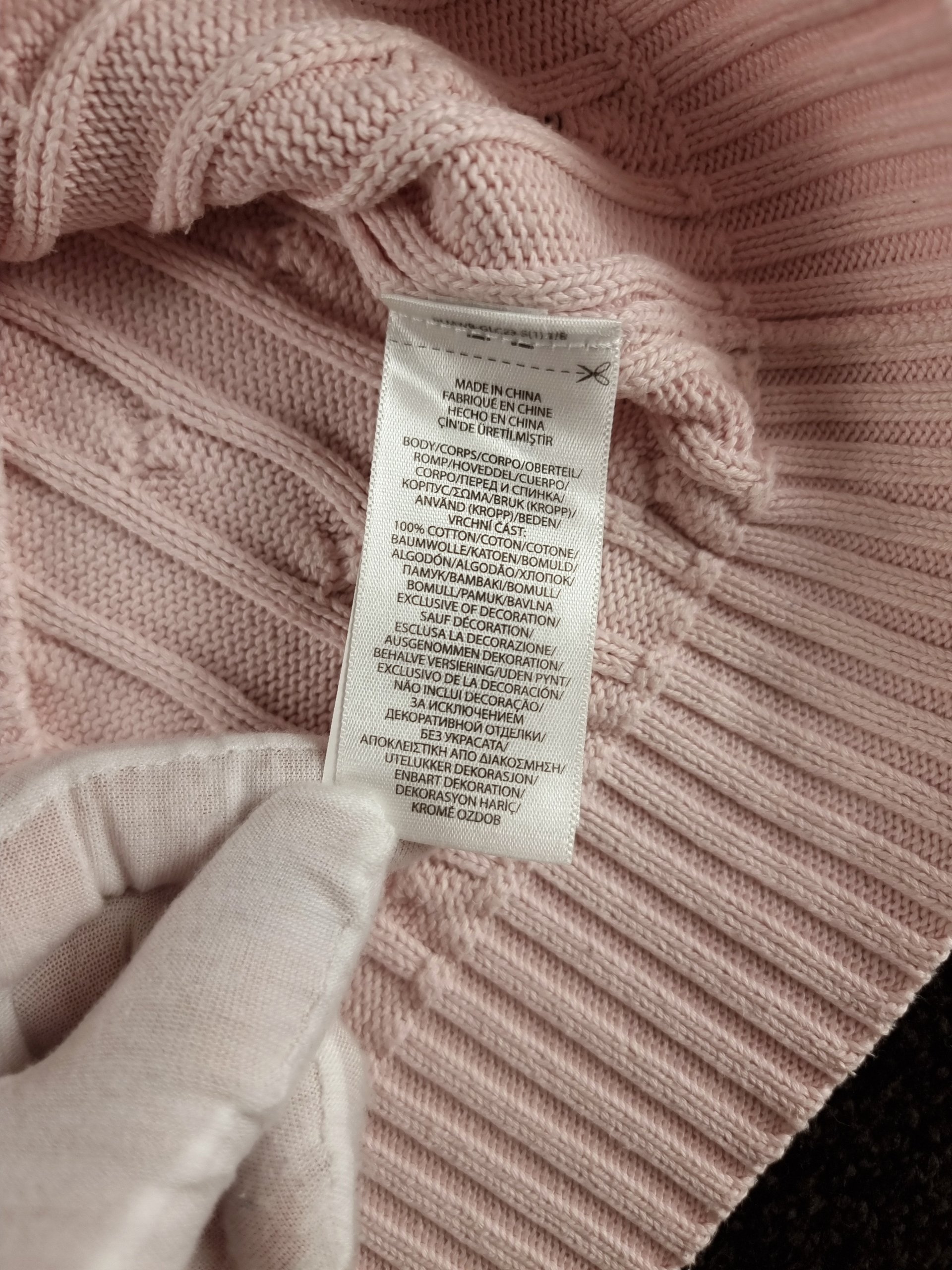 Sweater Cable Knit Polo Ralph Lauren Women's M Pink image 7