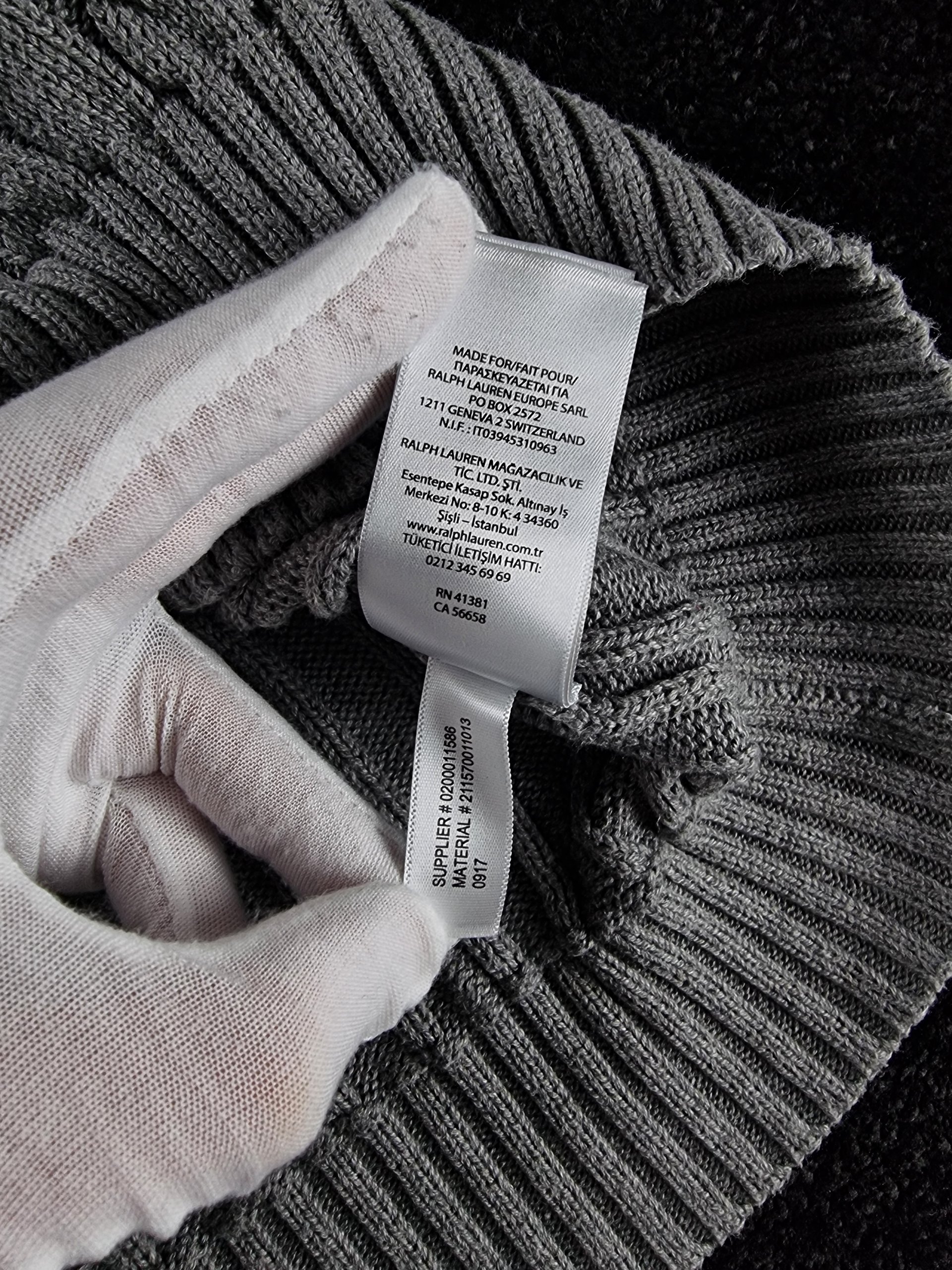 Sweater Cable Knit Polo Ralph Lauren Men S Grey image 9