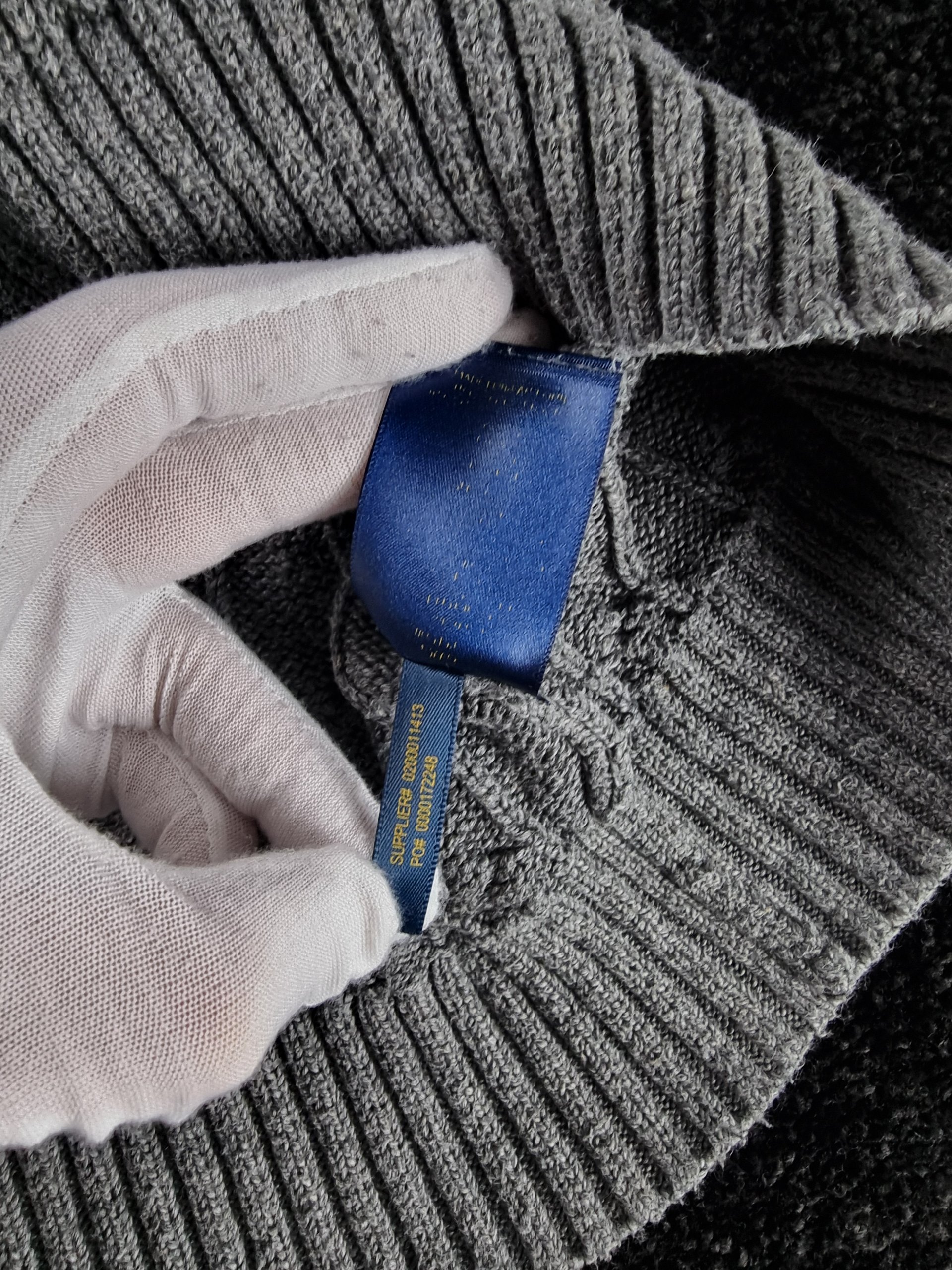 Sweater Cable Knit Polo Ralph Lauren Men S Grey image 9