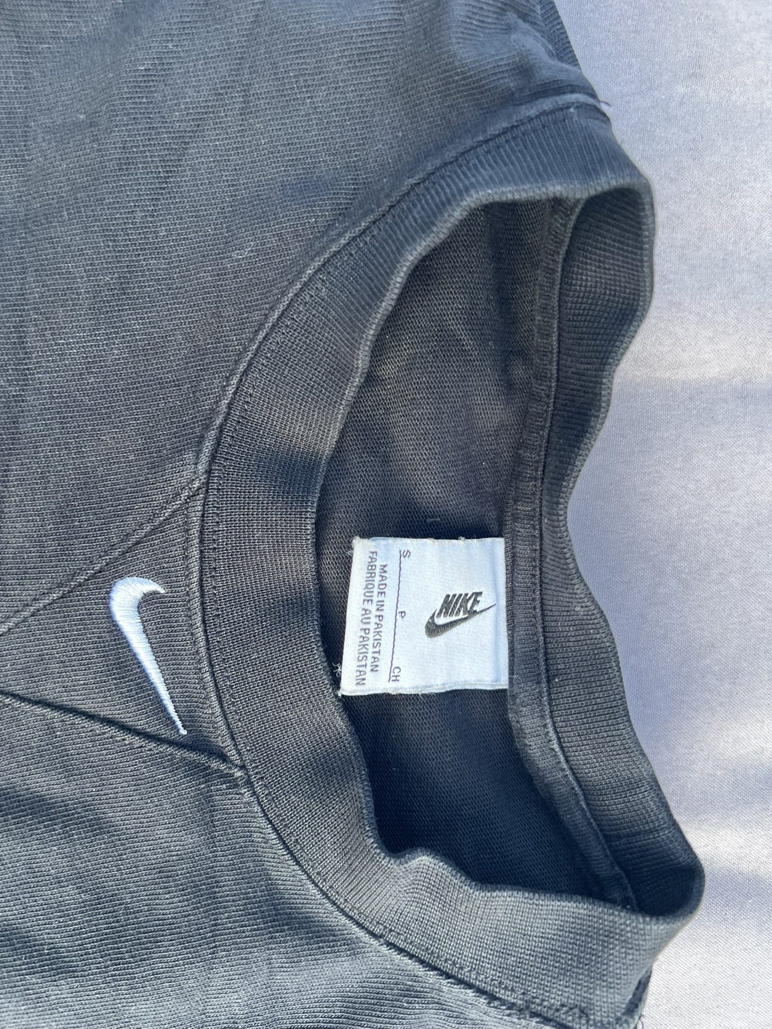 Nike Black Cotton T-Shirt Small image 2