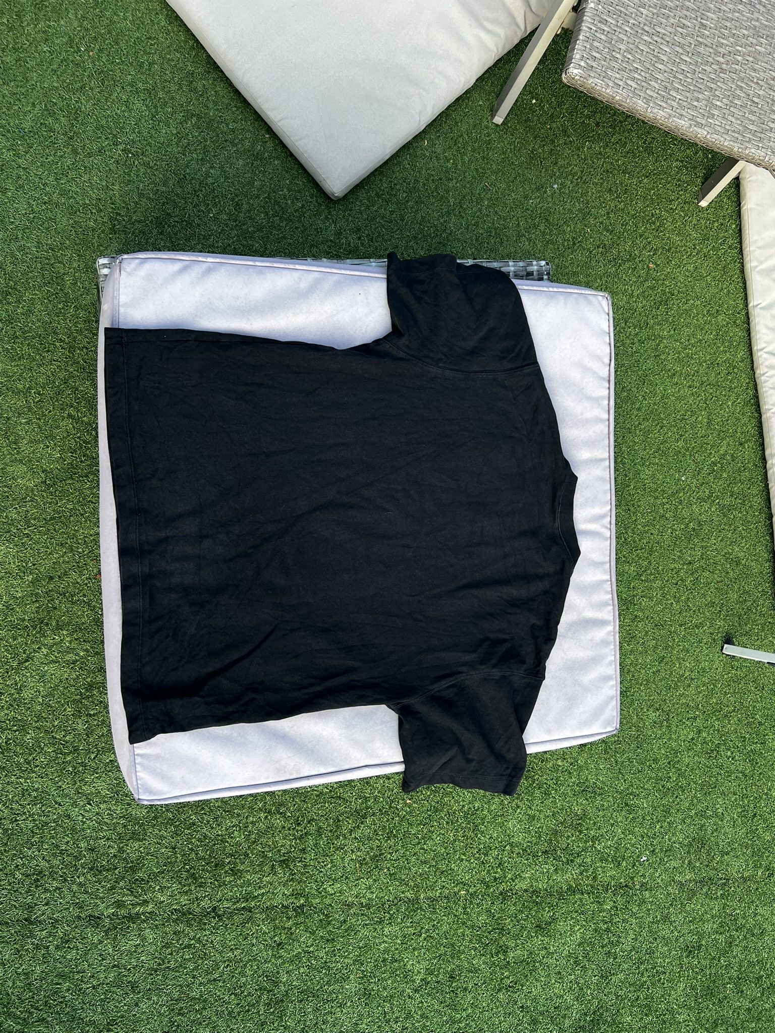 Nike Black Cotton T-Shirt Small image 3