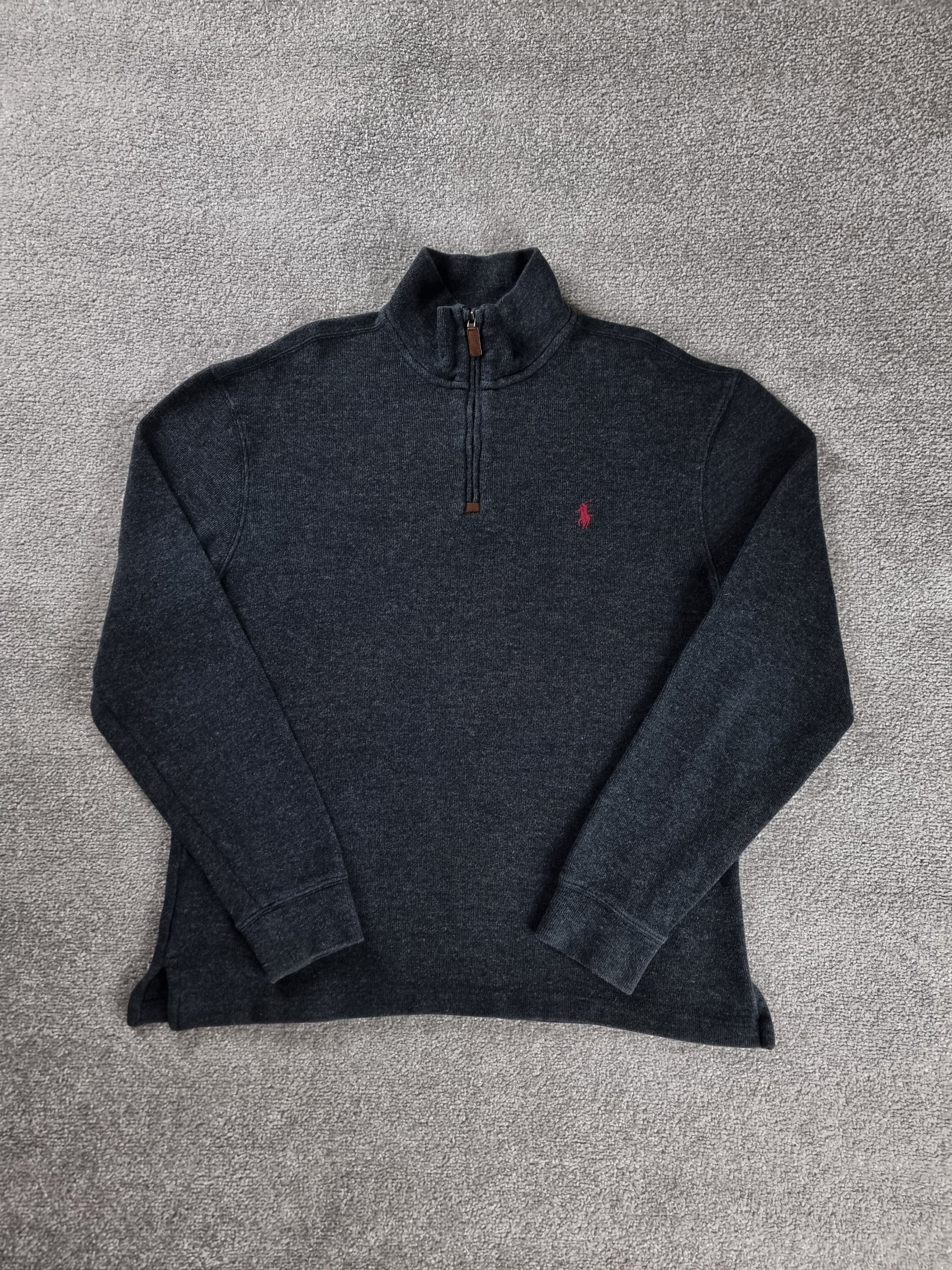 Sweater Half-Zip Polo Ralph Lauren Men's M Dark Grey image 2