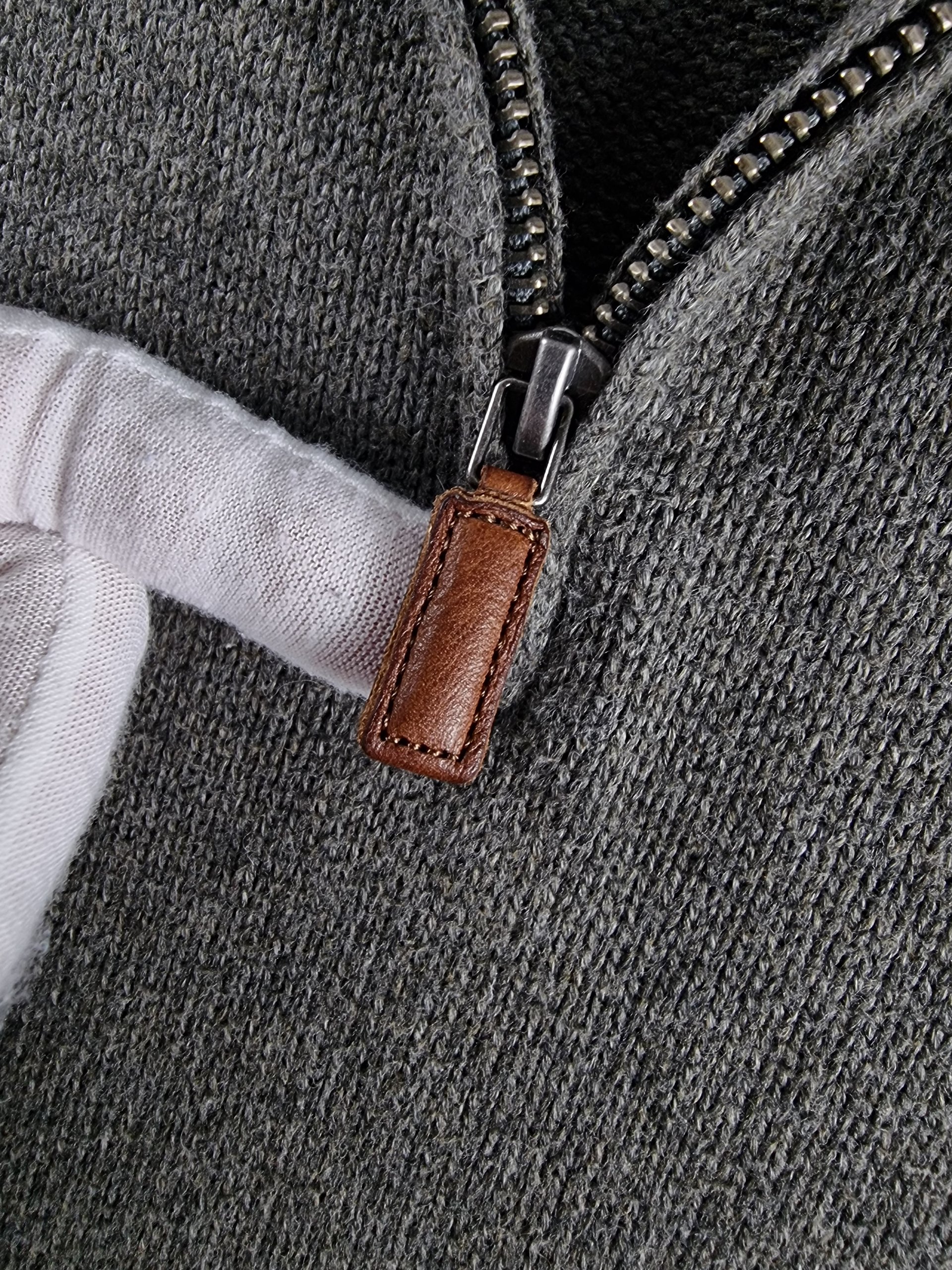 Sweater Half Zip Polo Ralph Lauren Men's M Grey image 6