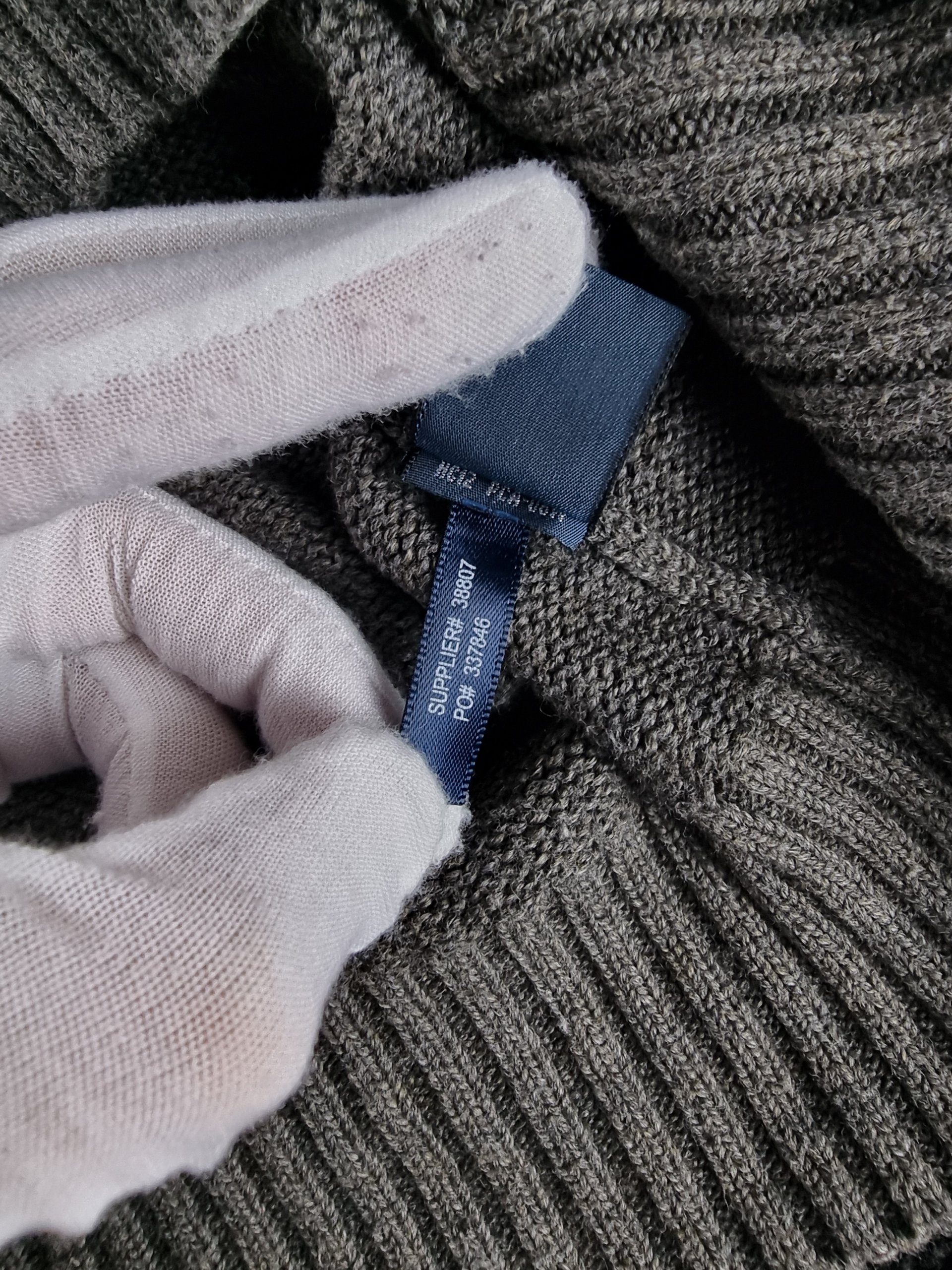 Sweater Half Zip Polo Ralph Lauren Men's M Grey image 9
